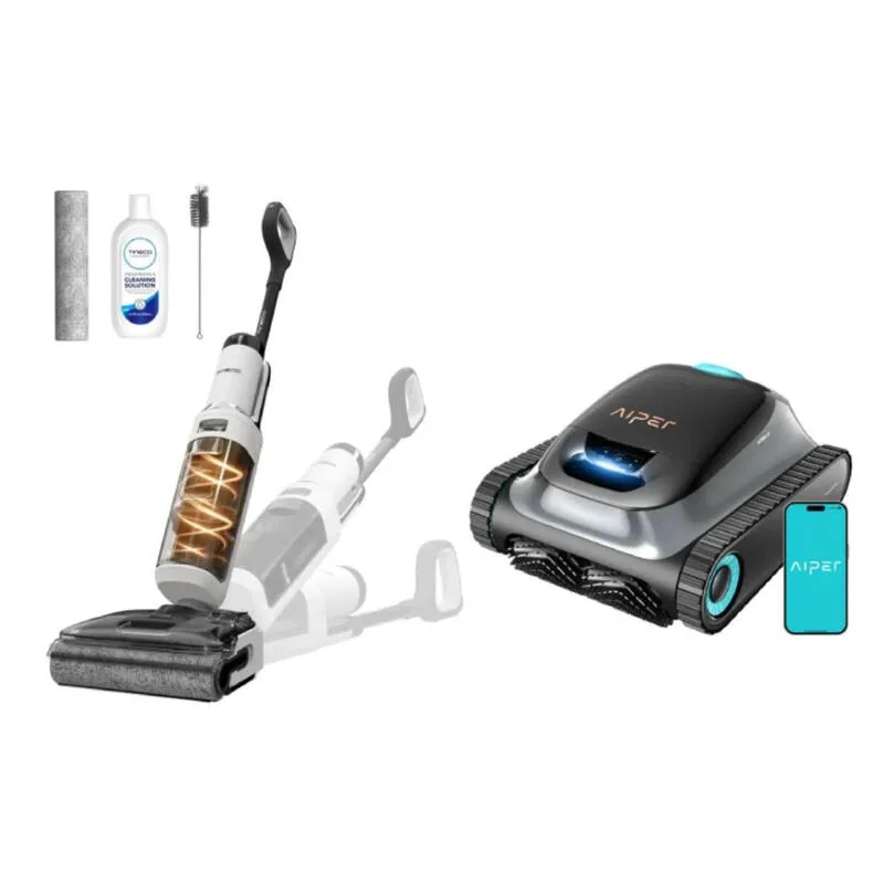 2-in-1 Smart Home Reinigungspaket | Tineco Floor One Stretch S6 Nass-Trockensauger
