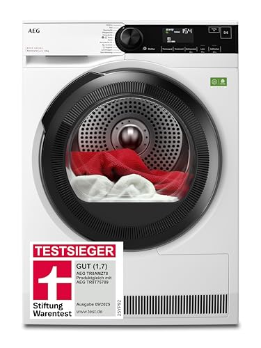 AEG Serie 8000 Wärmepumpentrockner Testsieger Stiftung Warentest, TR8AMZ78 | AbsoluteCare