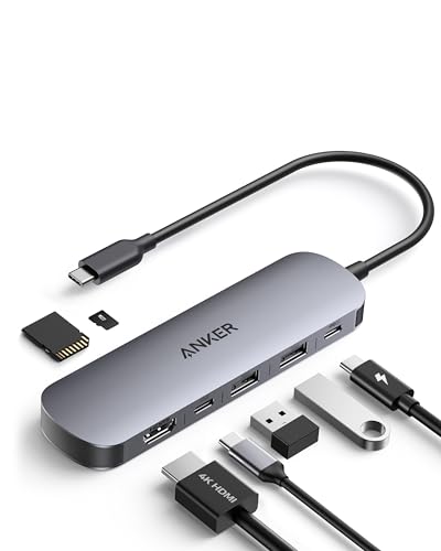Anker 7-in-1 USB-C Hub mit 4K@60Hz HDMI, 85W Power Delivery, USB-A/C-3.0-Ports und