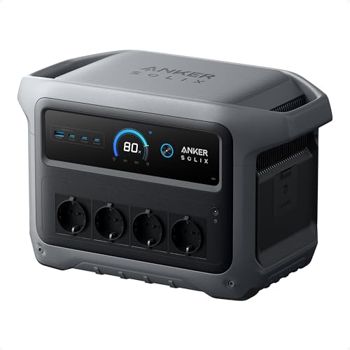 Anker SOLIX C1000 Gen 2 Tragbare Powerstation, 2000W Solargenerator | Vollständige