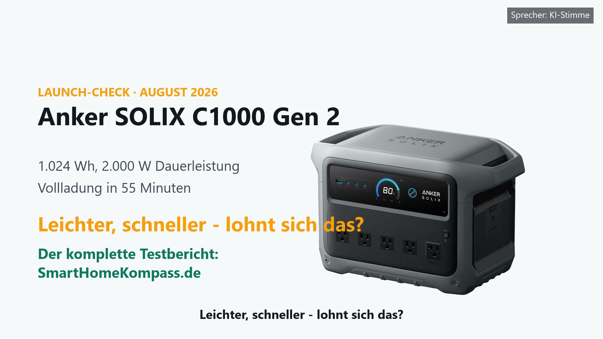 Anker SOLIX C1000 Gen 2 Powerstation
