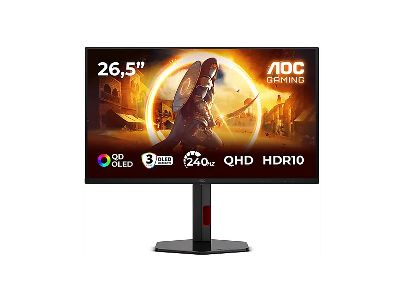 AOC Q27G4ZDR Gaming-Monitor (QHD, IPS, 240 Hz, 0,3 ms)