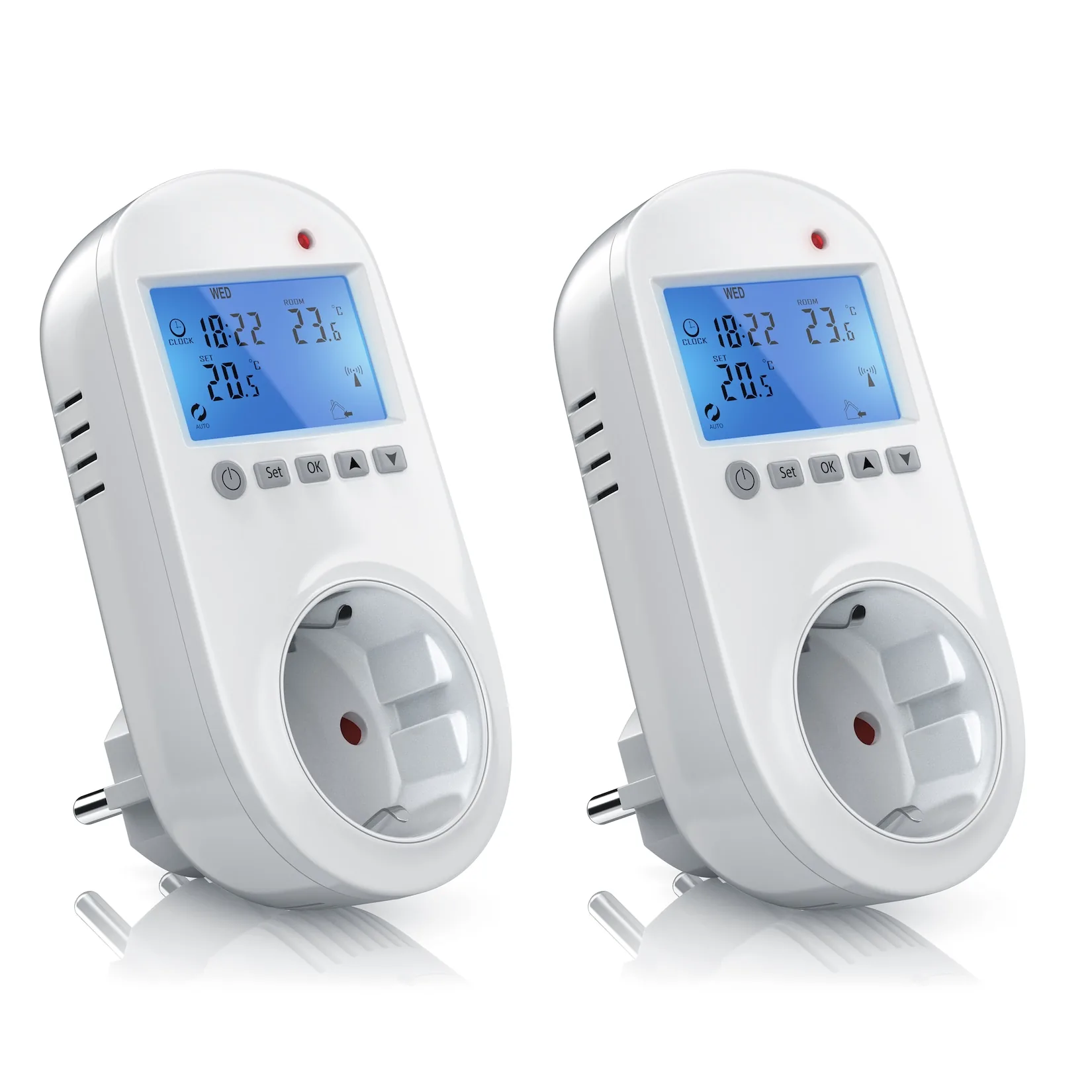 BEARWARE 2x Steckdosen Thermostat