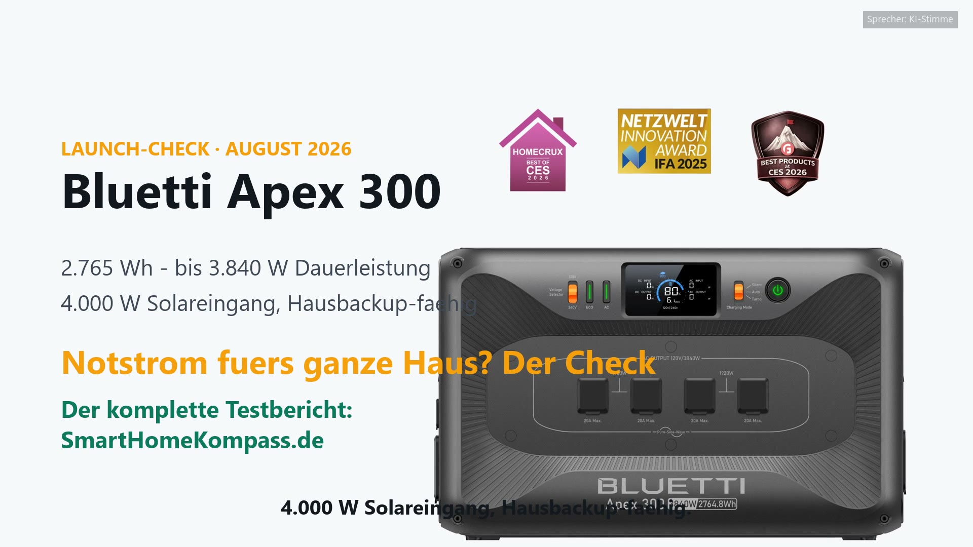 Bluetti Apex 300 Powerstation