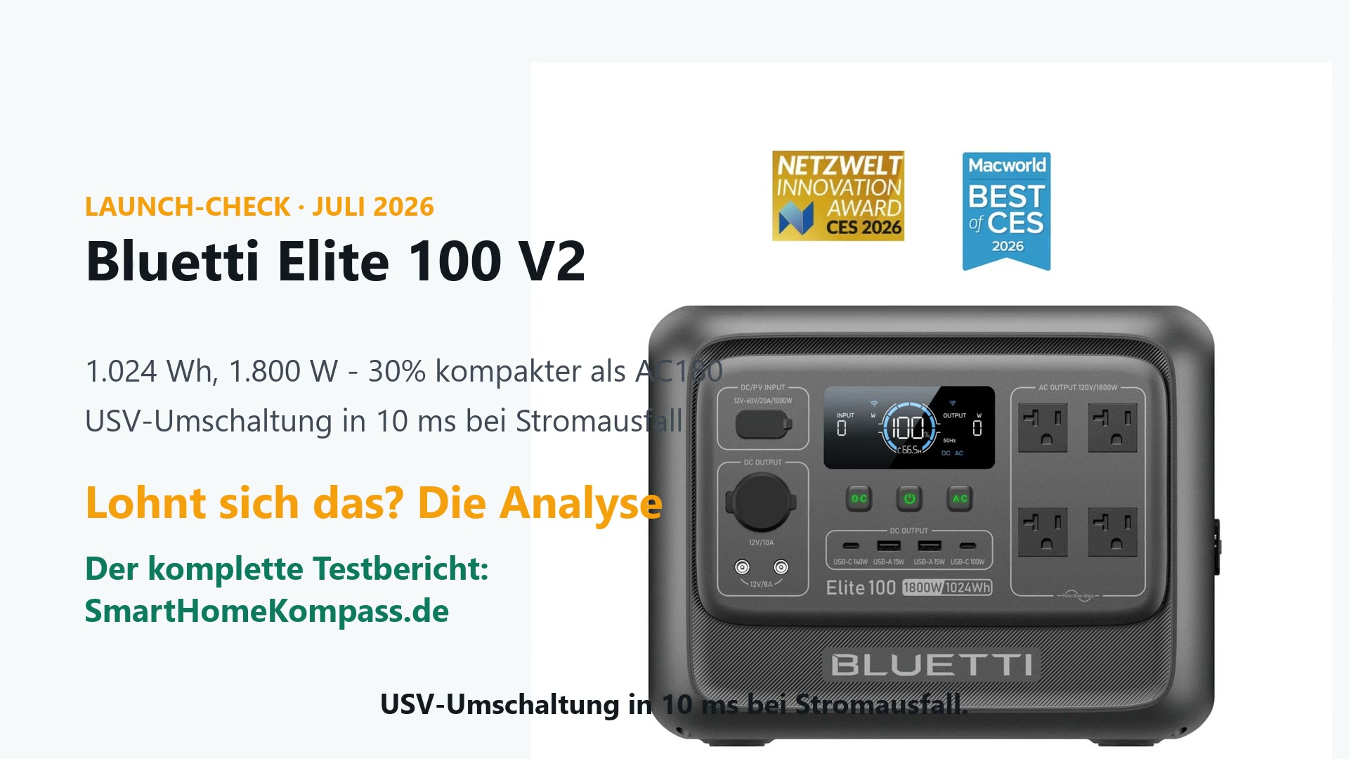 Bluetti Elite 100 V2