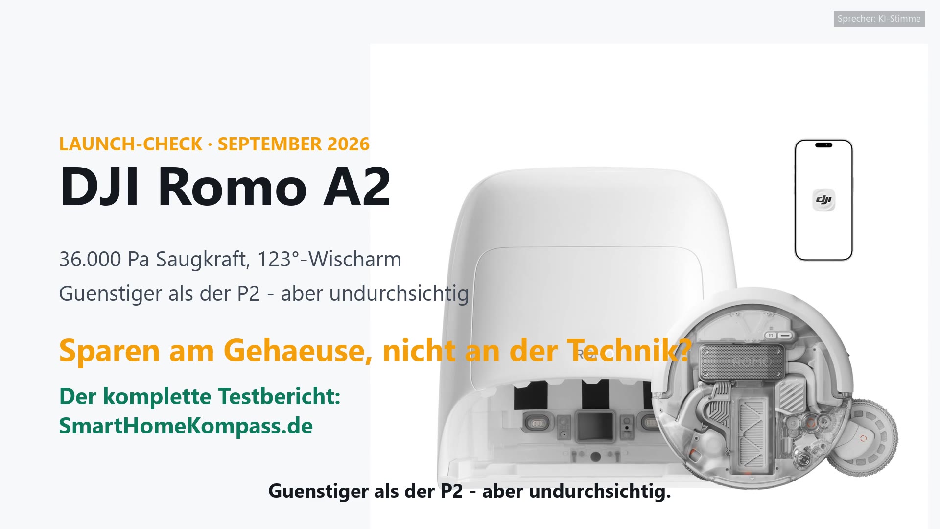 DJI Romo A2 Saugroboter