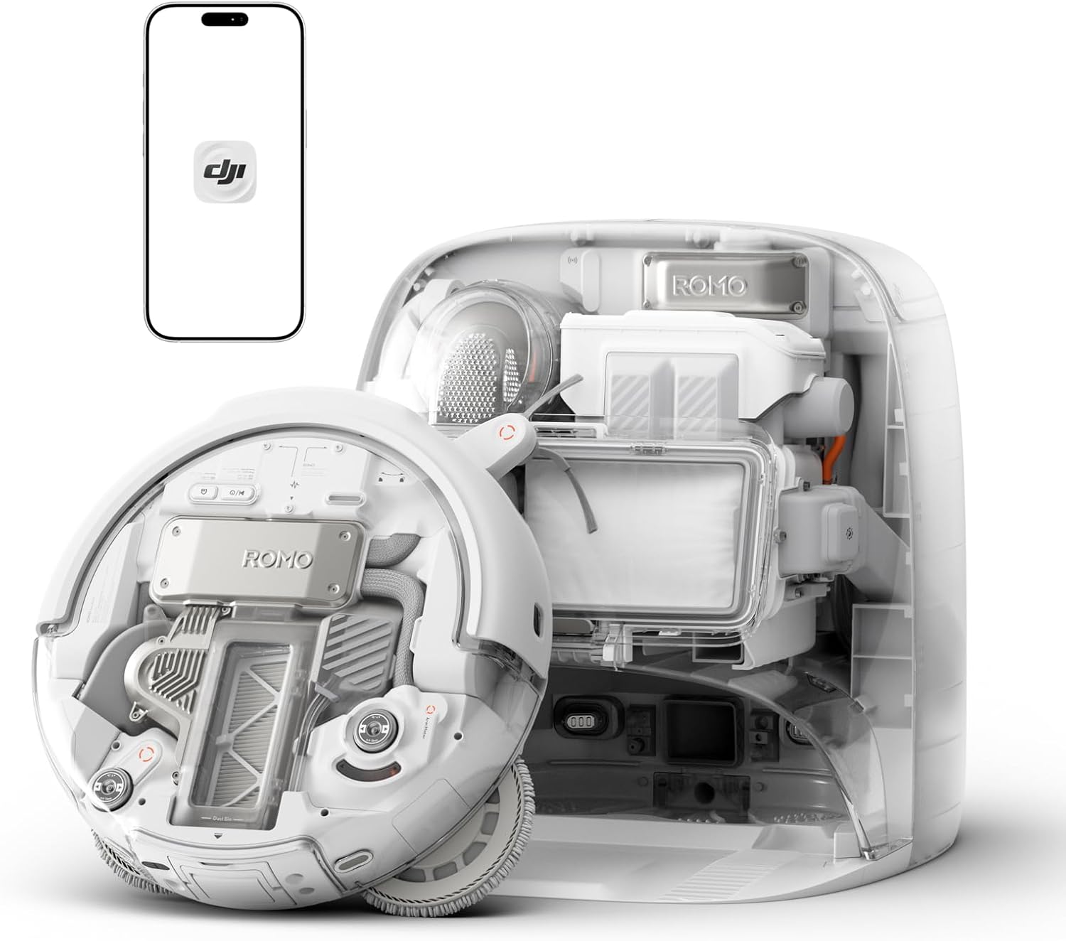 DJI ROMO P Saugroboter mit Wischfunktion & 25.000 Pa