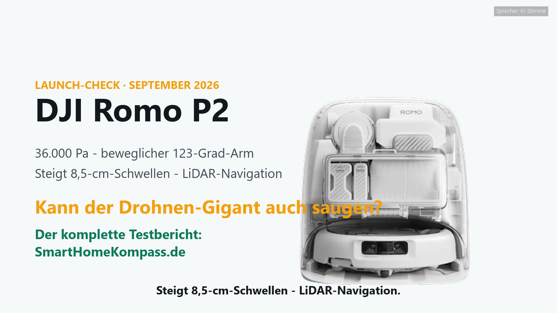 DJI Romo P2 Saugroboter