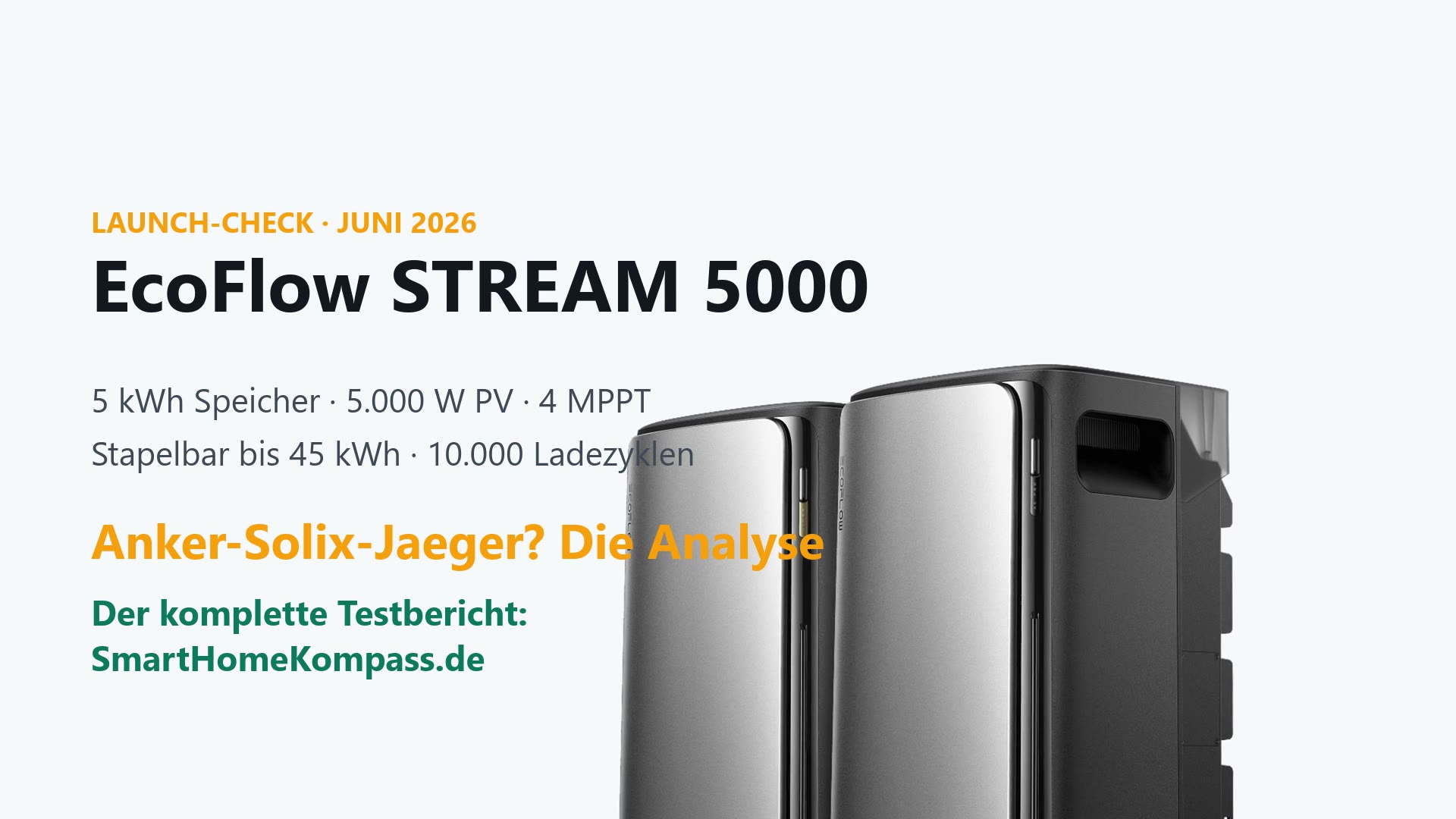 EcoFlow STREAM 5000 Balkonkraftwerk-Speicher