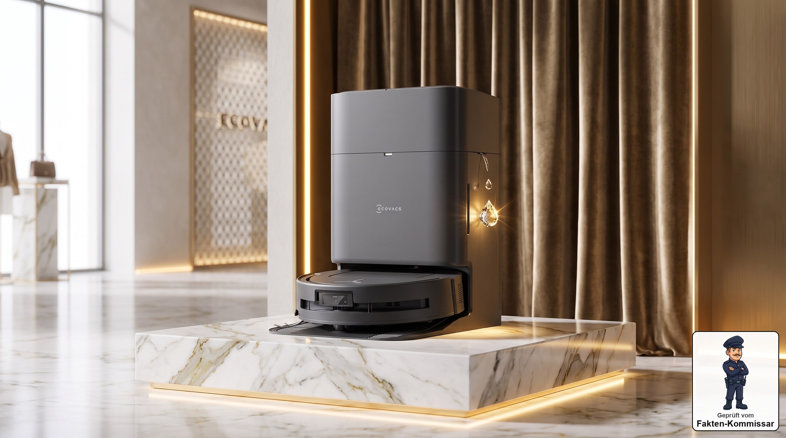 Ecovacs Deebot T80 Omni Symbolbild: Luxus-Reinigungsszene