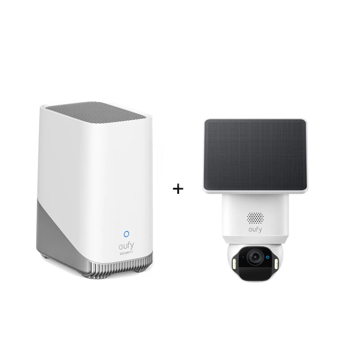 eufy Starter Set – mit HomeBase 3 + SoloCam E42 – 4K-WLAN-Außenkamera mit Solarpanel
