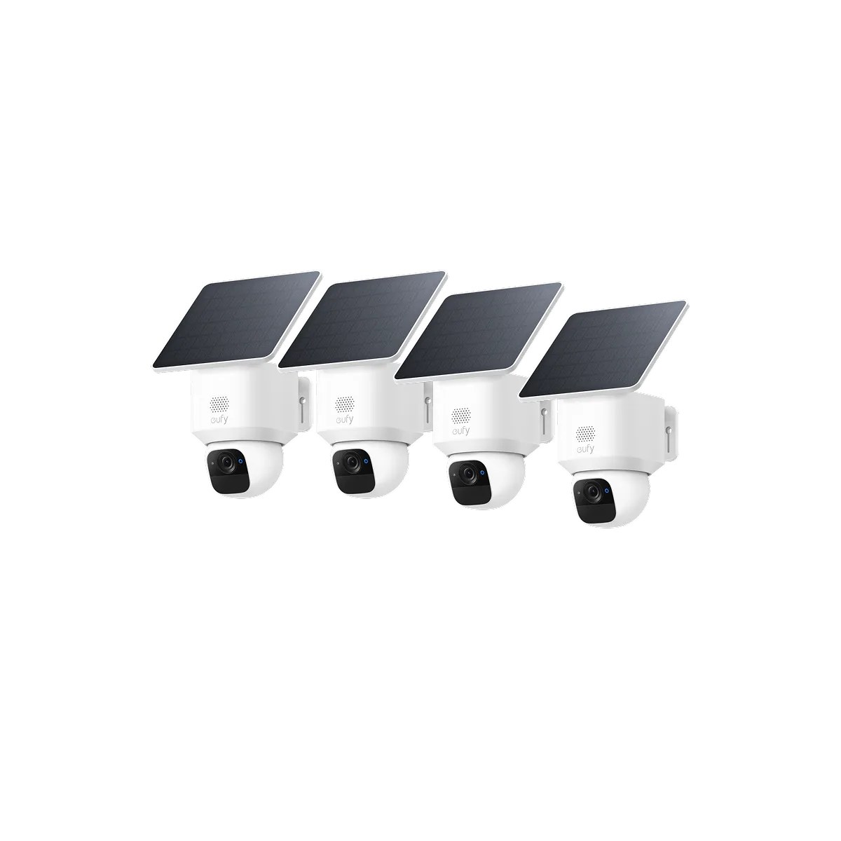 eufyCam Solo E30 Solar-Schwenk-Kamera, 4er-Set