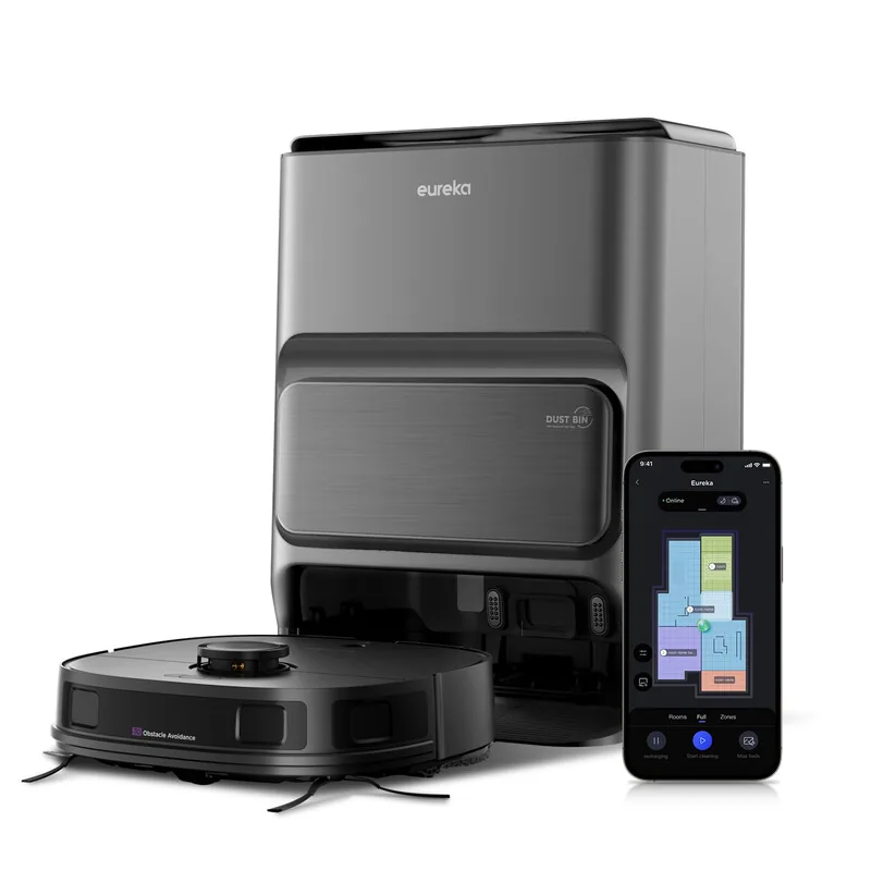 Eureka J12 Ultra Saugroboter mit rotierender Wischfunktion (Selbstentleerung, Waschen und