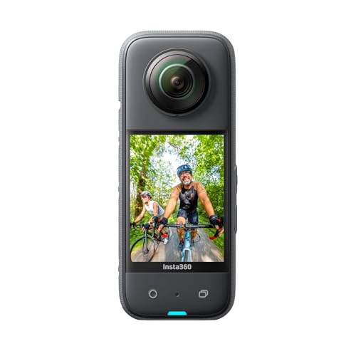 Insta360 X3 wasserdichte 360° Action Kamera mit 1,27 cm (1/2 Zoll)-Sensor, 5,7 K 360°, 72
