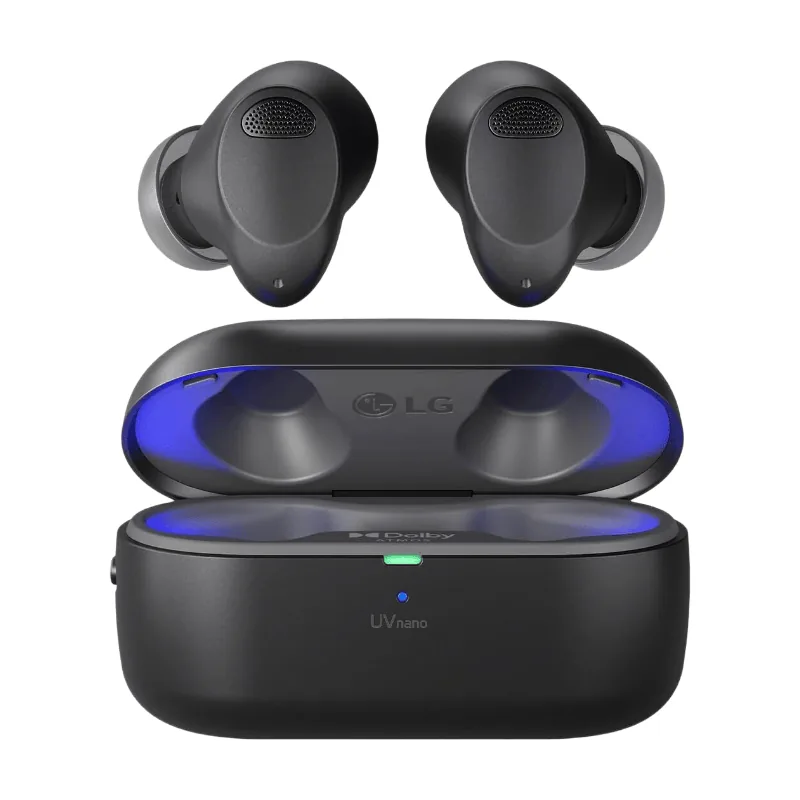LG Tone Free T90S Bluetooth-In-Ear-Kopfhörer mit Dolby Atmos-Sound, Meridian-Technologie