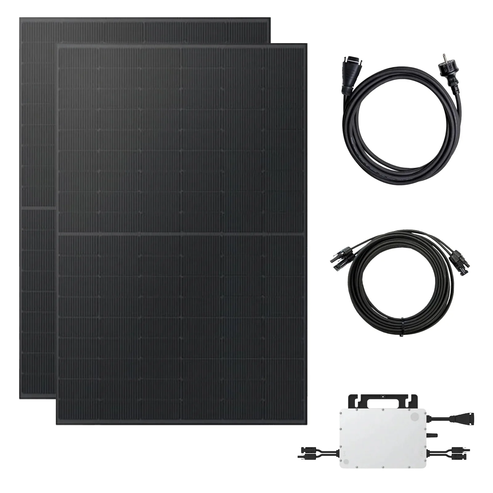 Marketplace | Quattro XL 1600W Wechselrichter Balkonkraftwerk Komplettpaket (2000Wp+) |