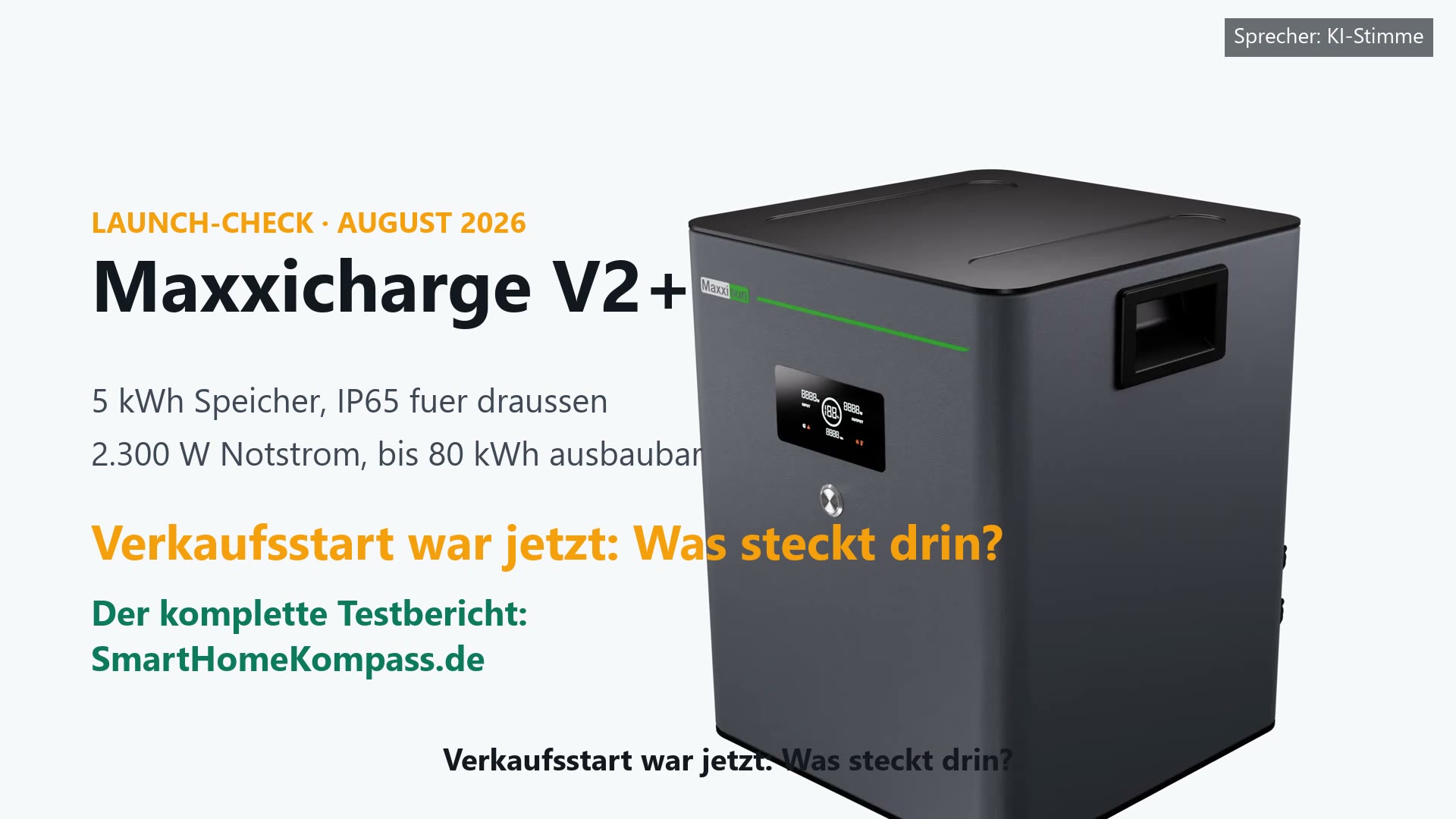 Maxxicharge M-5.0 V2+ Balkonkraftwerk-Speicher