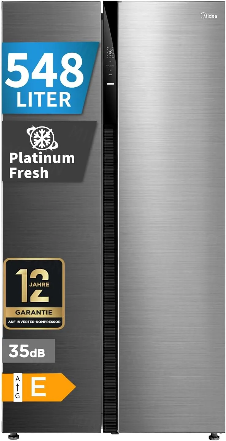Midea MERS530FGE02 Side-by-Side Kühlschrank mit 548L