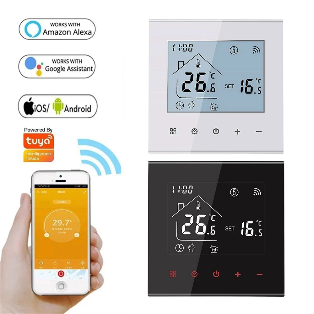MINCO HEAT M4A Warmboden-Thermostat Tuya WiFi 3A 16A Elektro-/Gaskessel/Wasserheizung