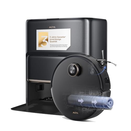 MOVA Z60 Ultra Roller Complete, HydroForce-Wischen, AutoShield-Tech Schwarz | StepMaster