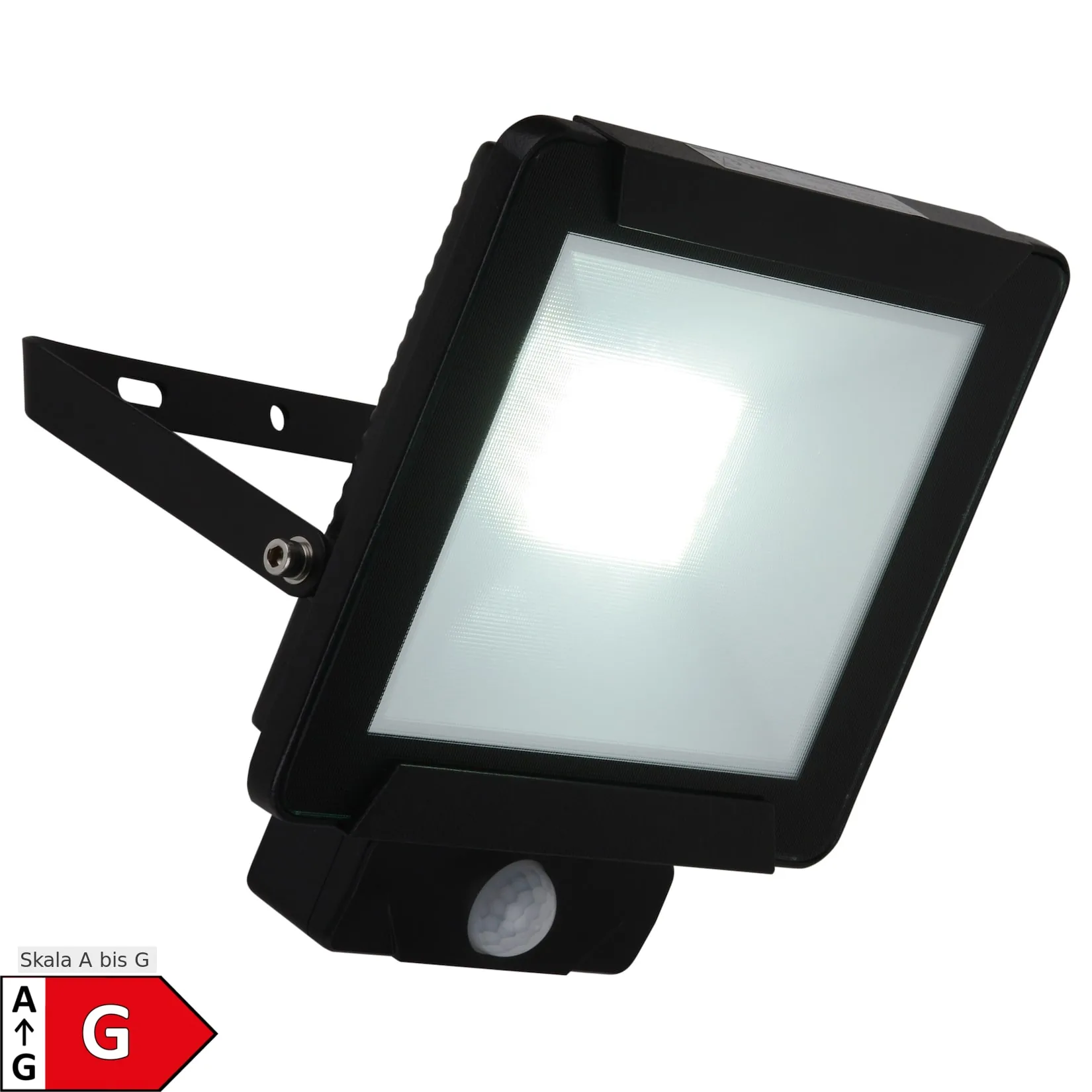 Näve LED Außenleuchte "RADIA" L: 18,5cm 30W inkl. Sensor / schwarz