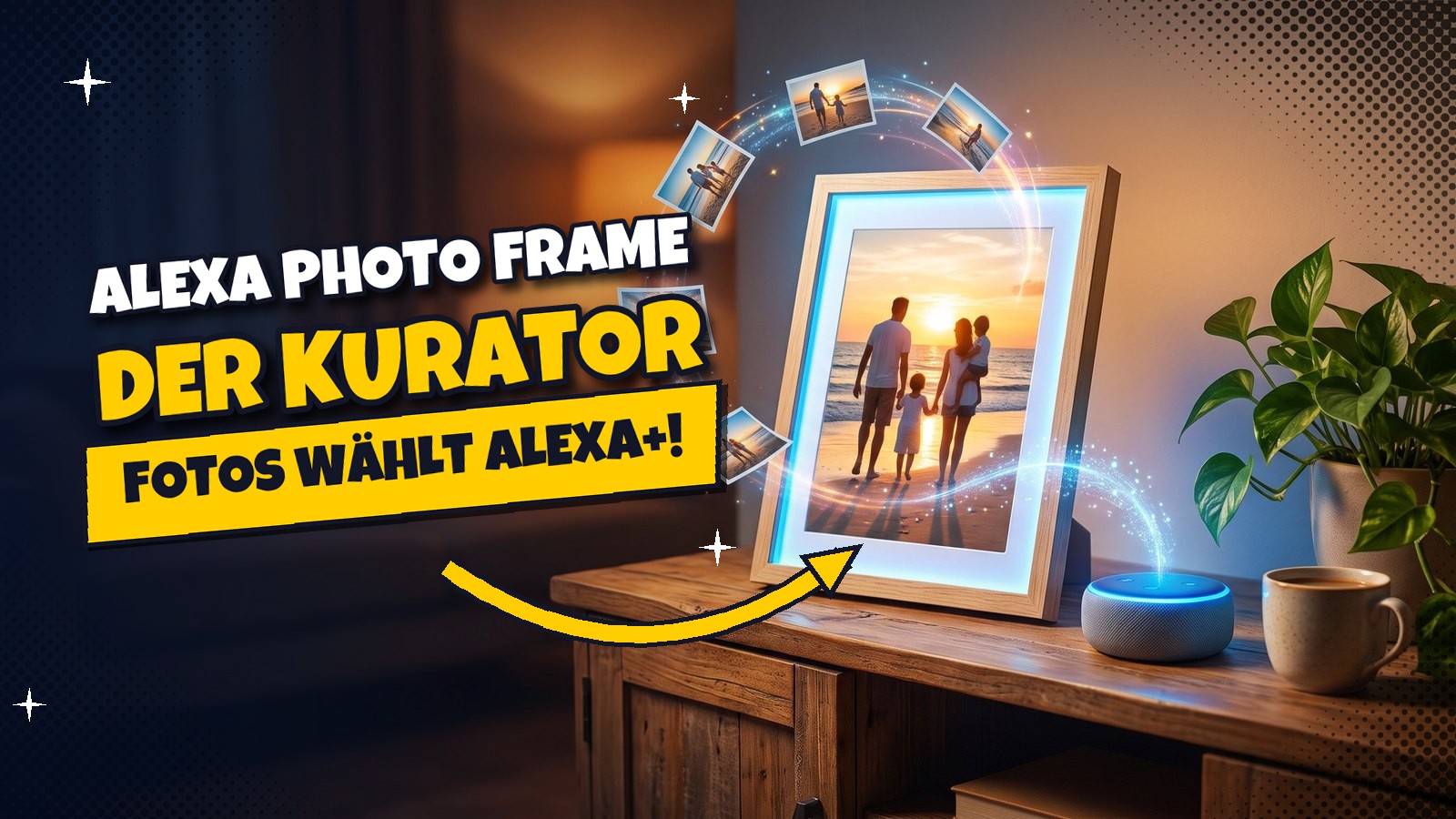 Alexa Photo Frame: Amazons Bilderrahmen sucht Fotos aus