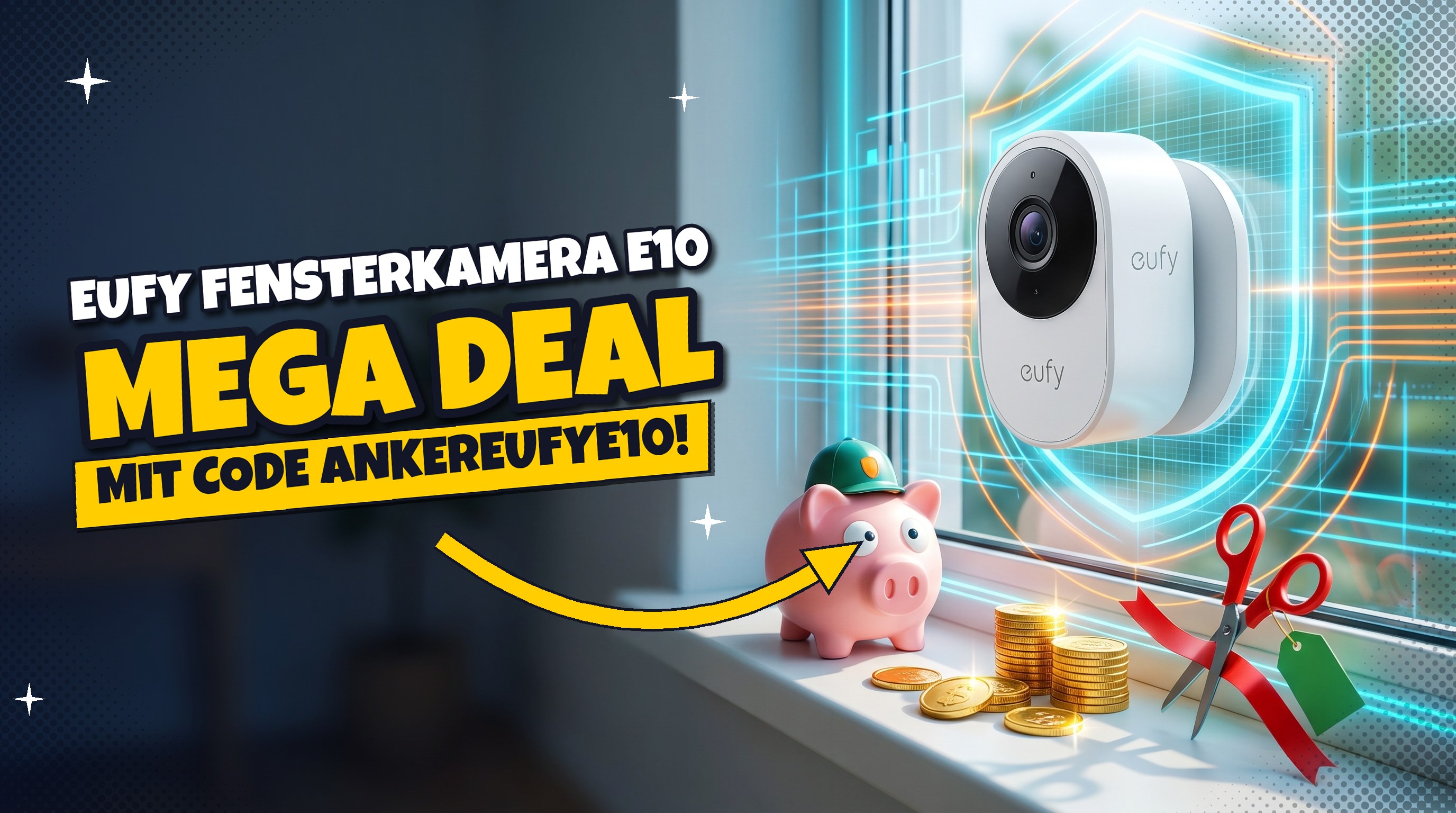 Eufy Fensterkamera E10: 12 Euro Rabatt mit Code bei Anker