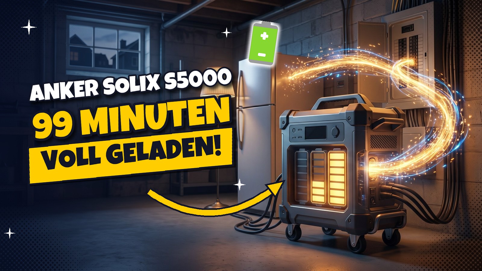 Anker SOLIX S5000: 5-kWh-Speicher lädt in 99 Minuten voll