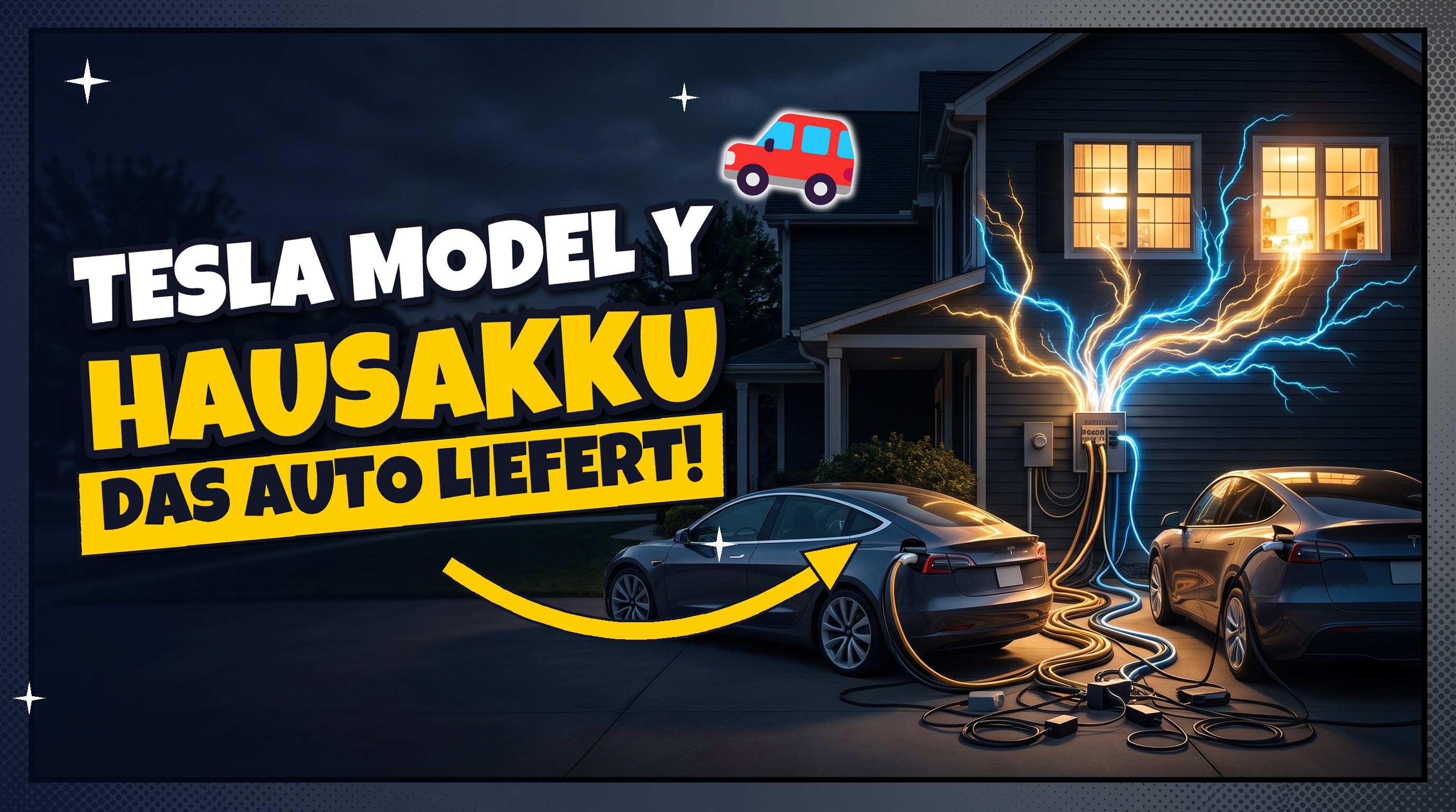 Blackout-Retter 🚗 Tesla Model 3 und Model Y werden zum Hausakku