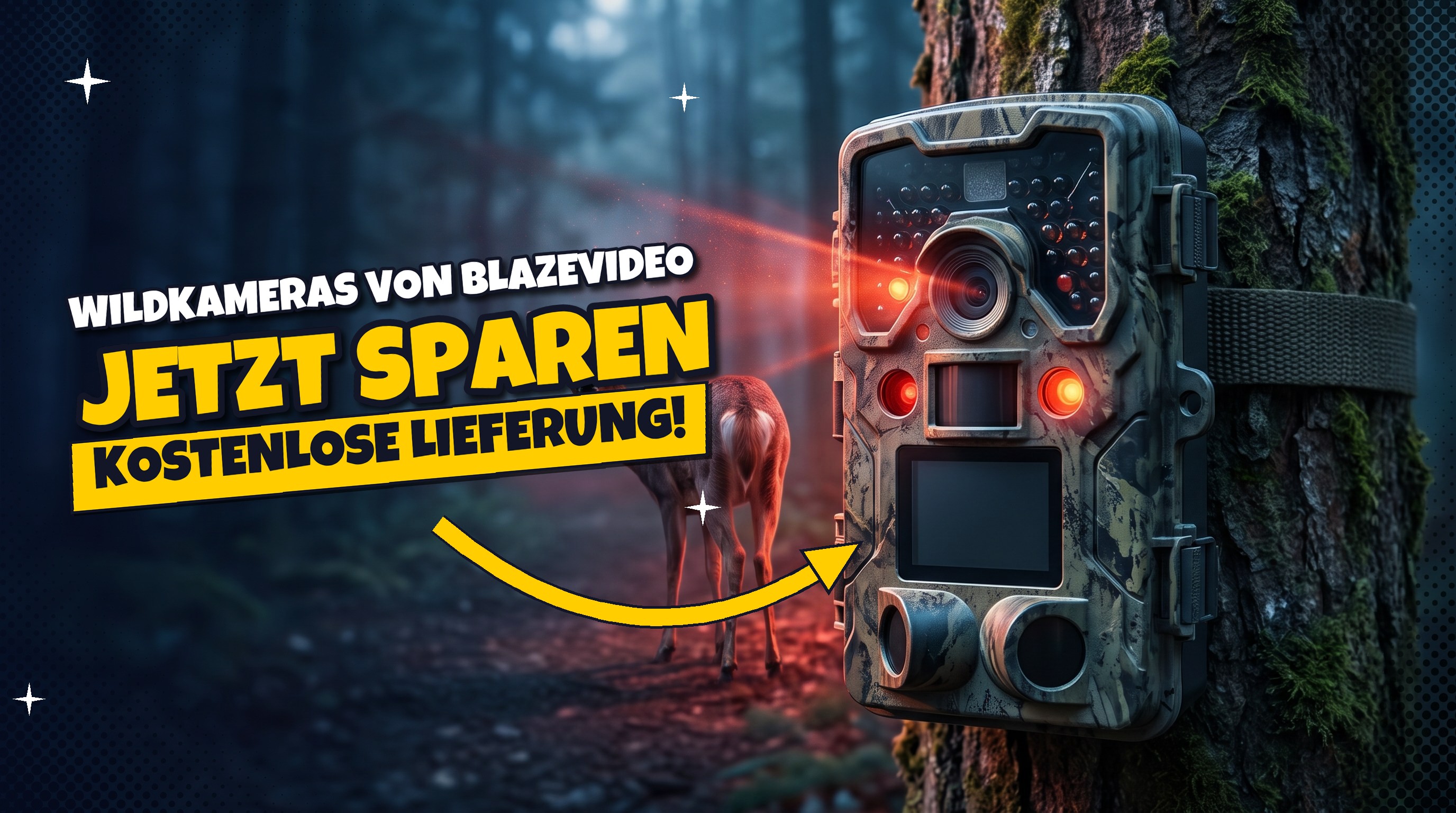 BlazeVideo Wildkameras: Bis zu 50 % sparen plus 8 % Extra