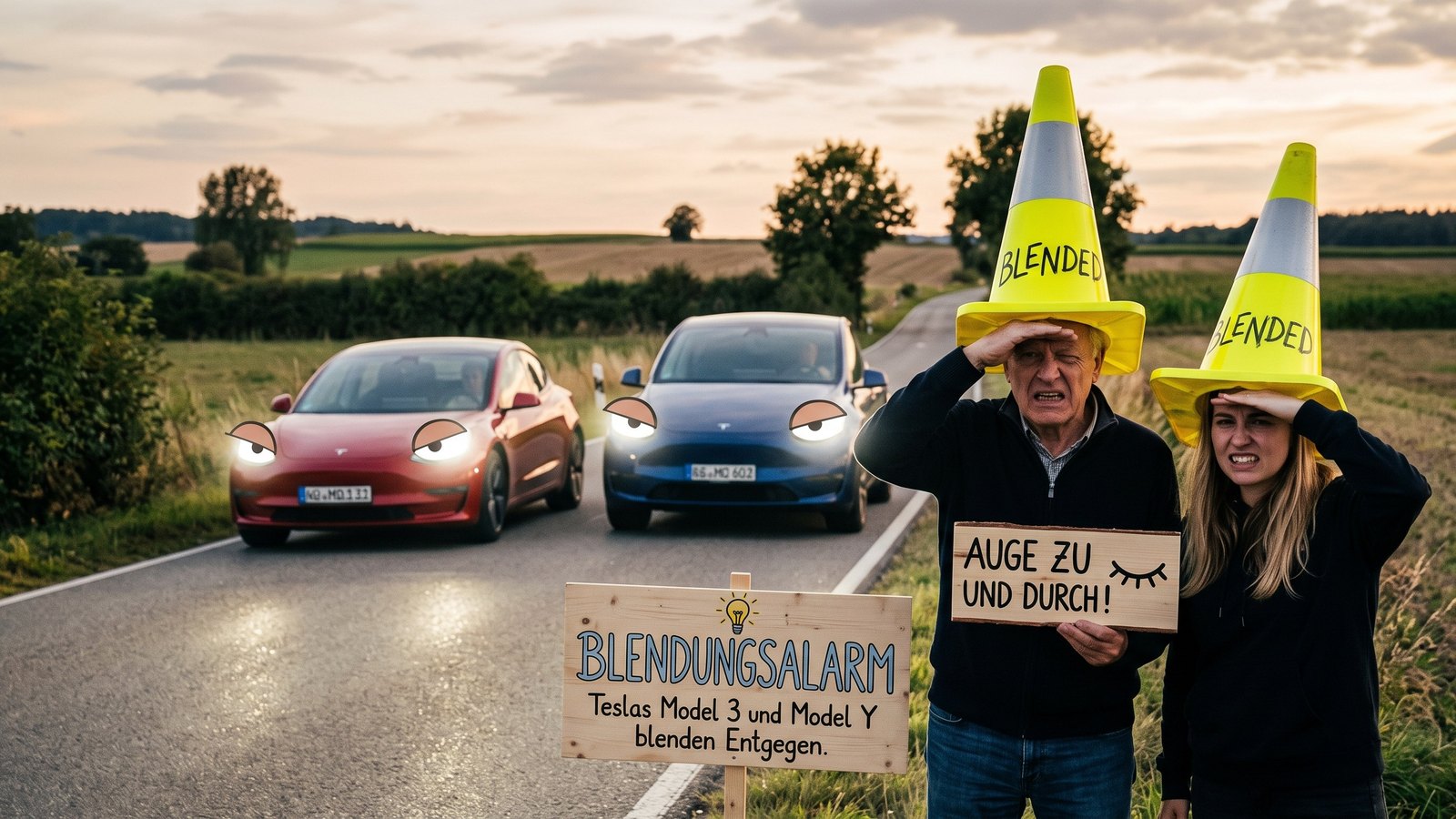 Blendungsalarm 💡 Teslas Model 3 und Model Y blenden Entgegenkommende – 20.000 Fahrzeuge im Rückruf