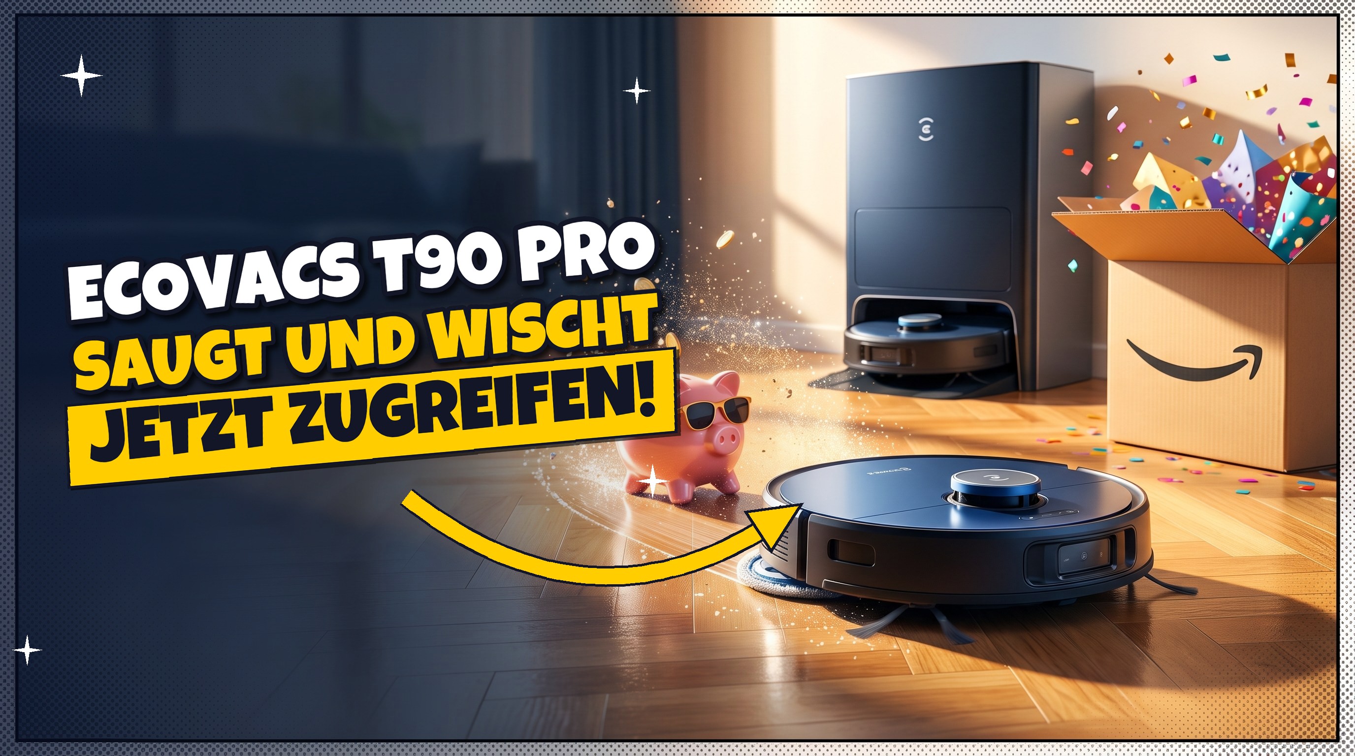 ECOVACS T90 PRO Omni: 30.000 Pa Saugkraft zum Top-Preis