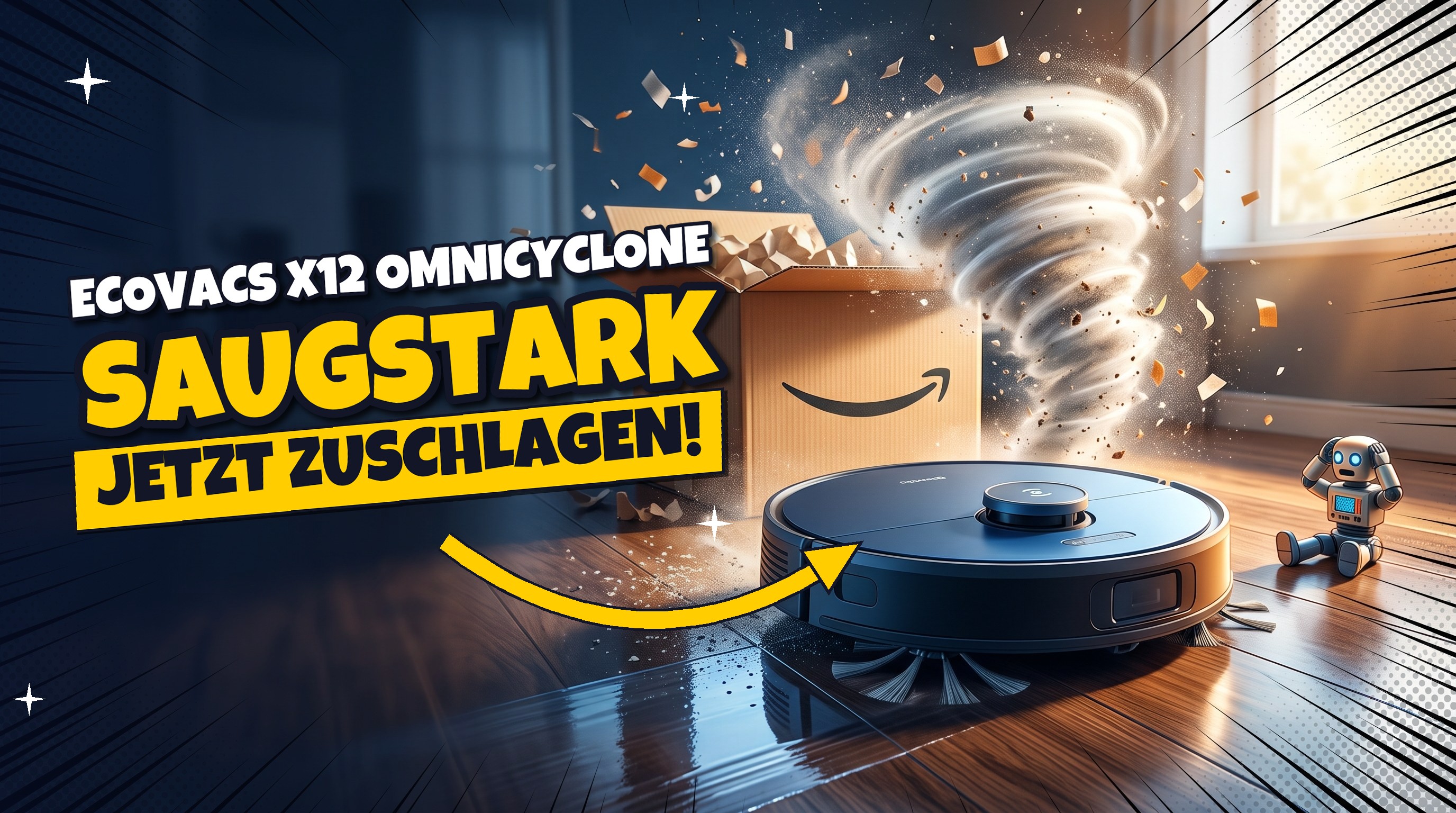 ECOVACS X12 OMNICYCLONE: 22.000 Pa Saugkraft für 664,73 €