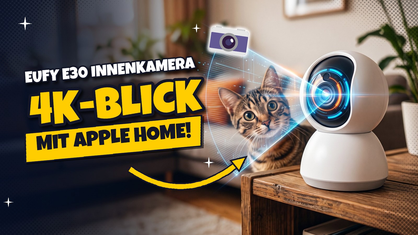 Eufy E30: 4K-Innenkamera mit Apple Home für 54 Euro