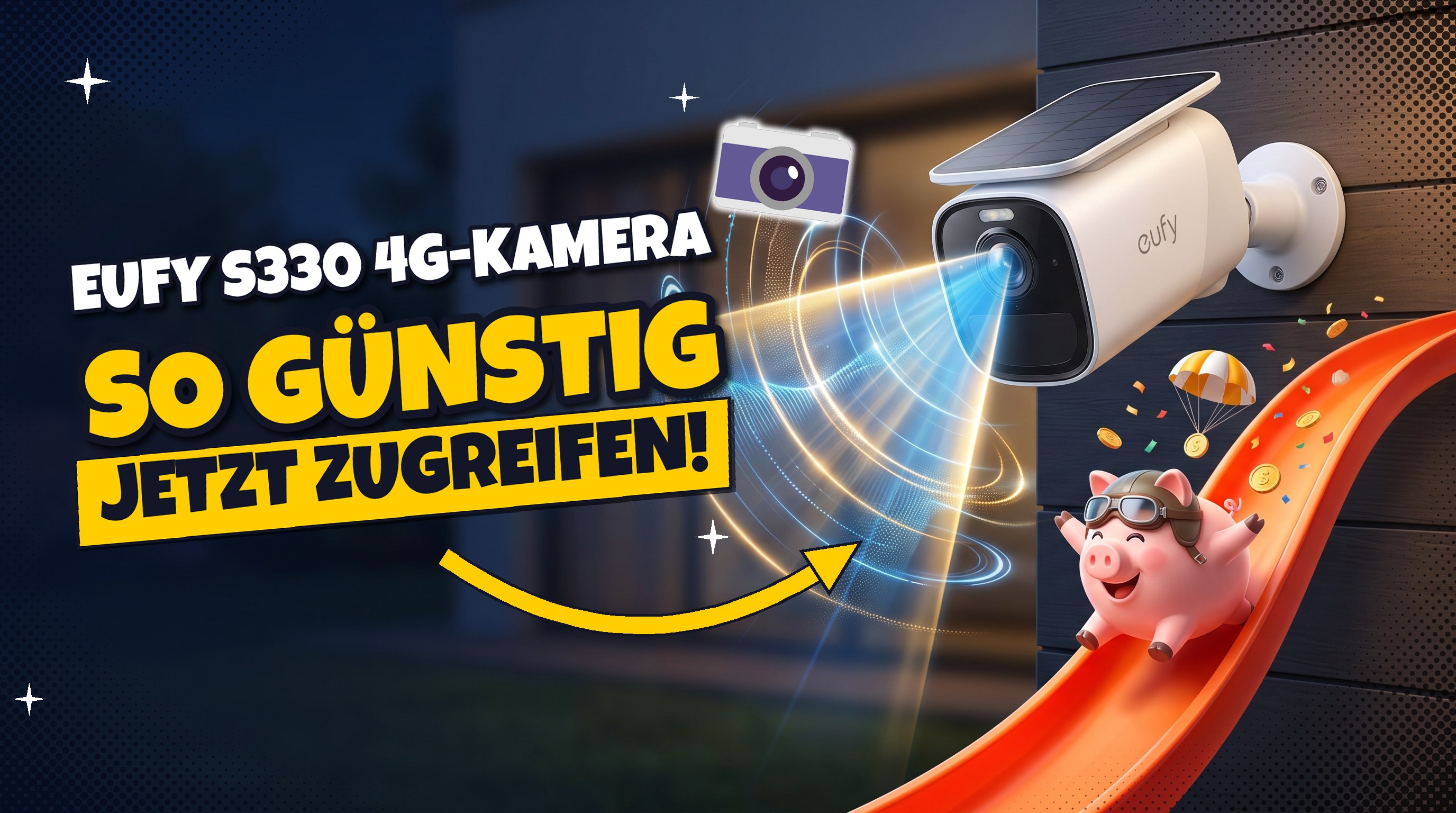 eufy S330: 4G-Outdoor-Kamera ohne WLAN für 180 € statt 299 €