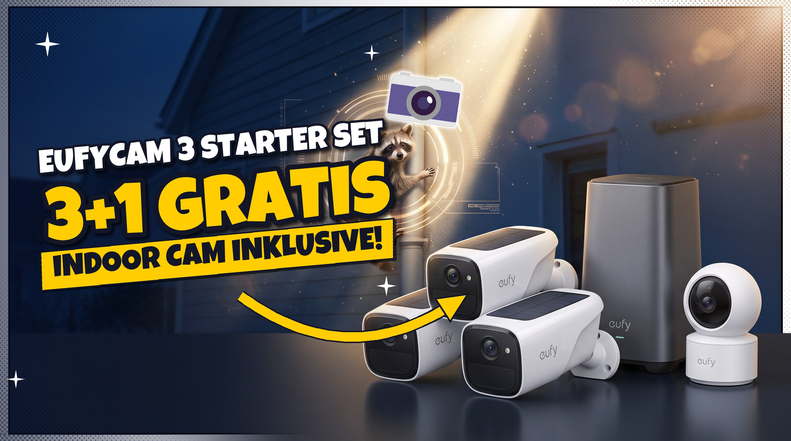 eufyCam 3 mit Indoor-Cam gratis: 370 € statt 639 € im Angebot