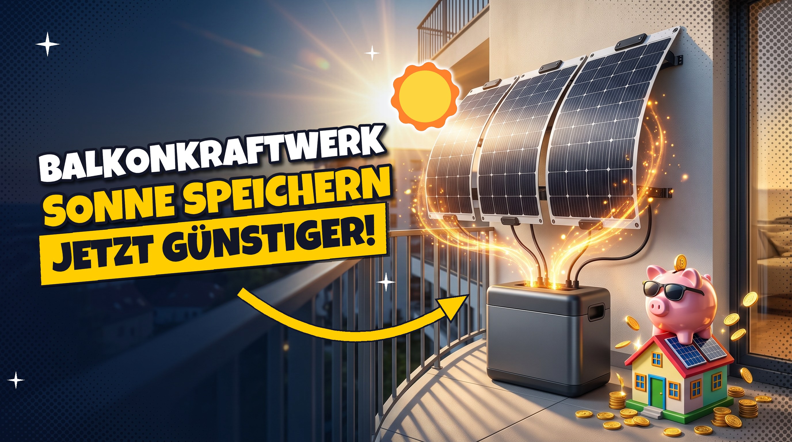 Balkonkraftwerk mit Speicher: 700 € weniger als zuvor