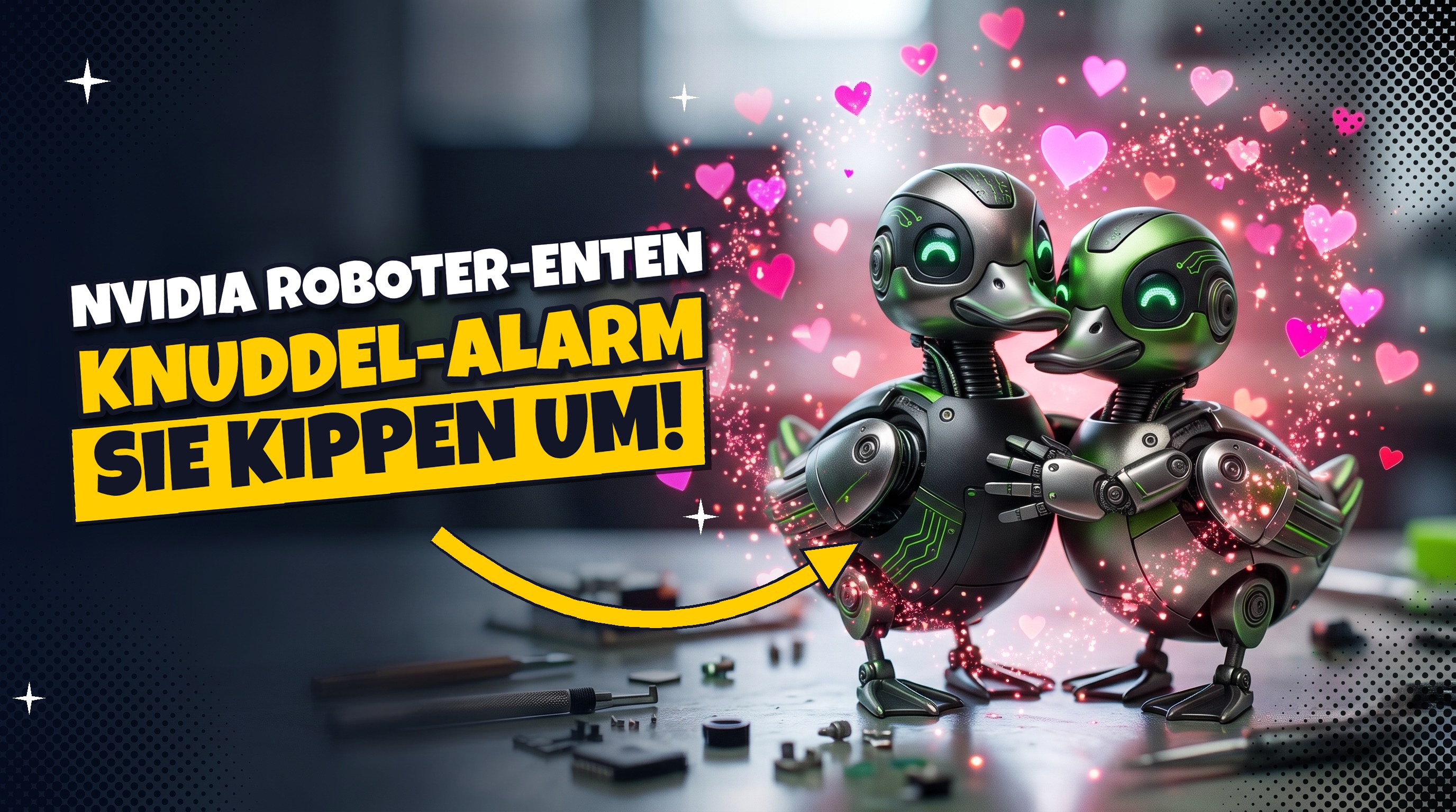 Knuddel-Alarm 🦆 Nvidias Roboter-Enten rocken die Herzen ❤️