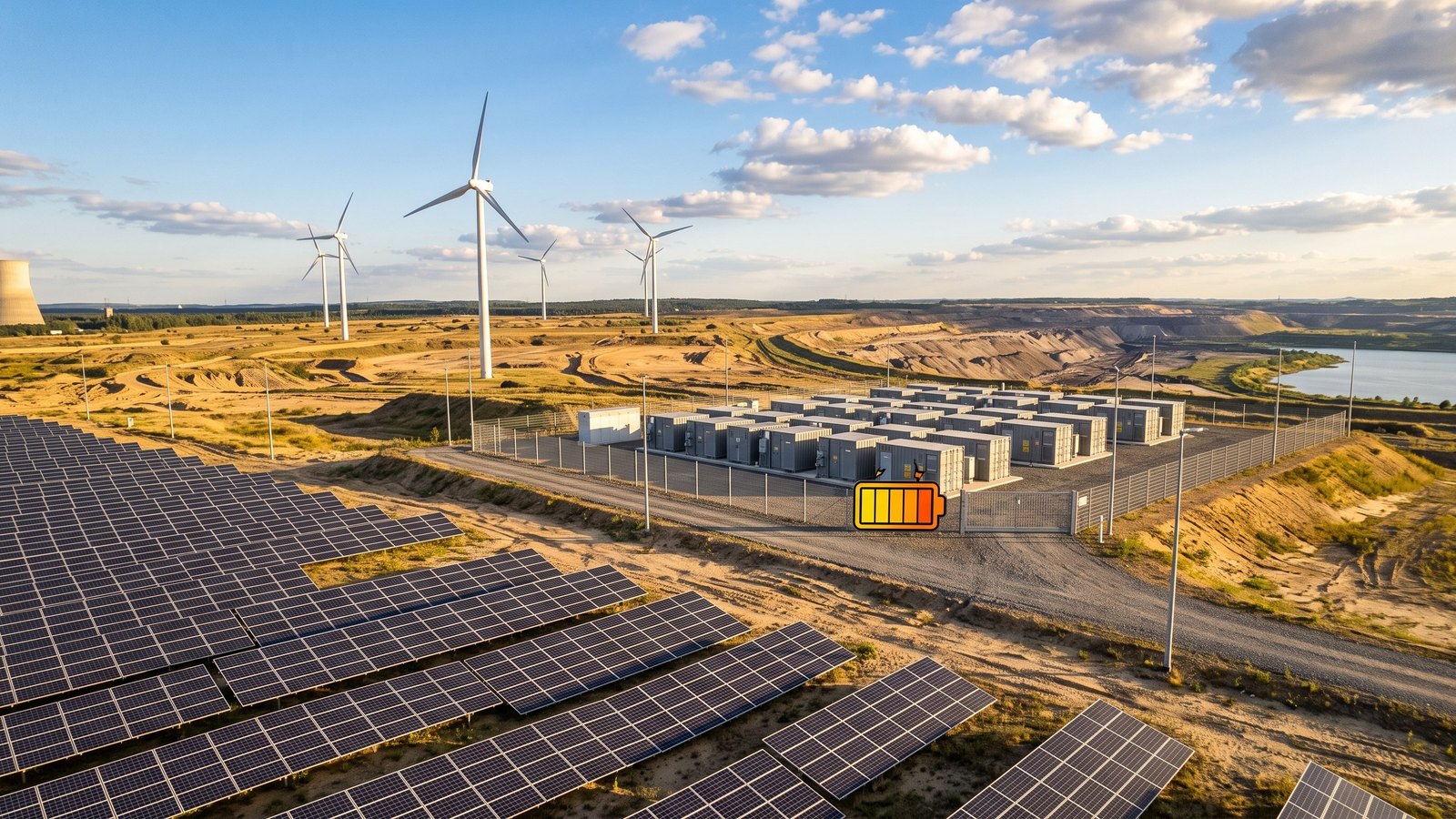 Leag baut Gigawattfactory: Wind, Solar und Speicher statt Kohle