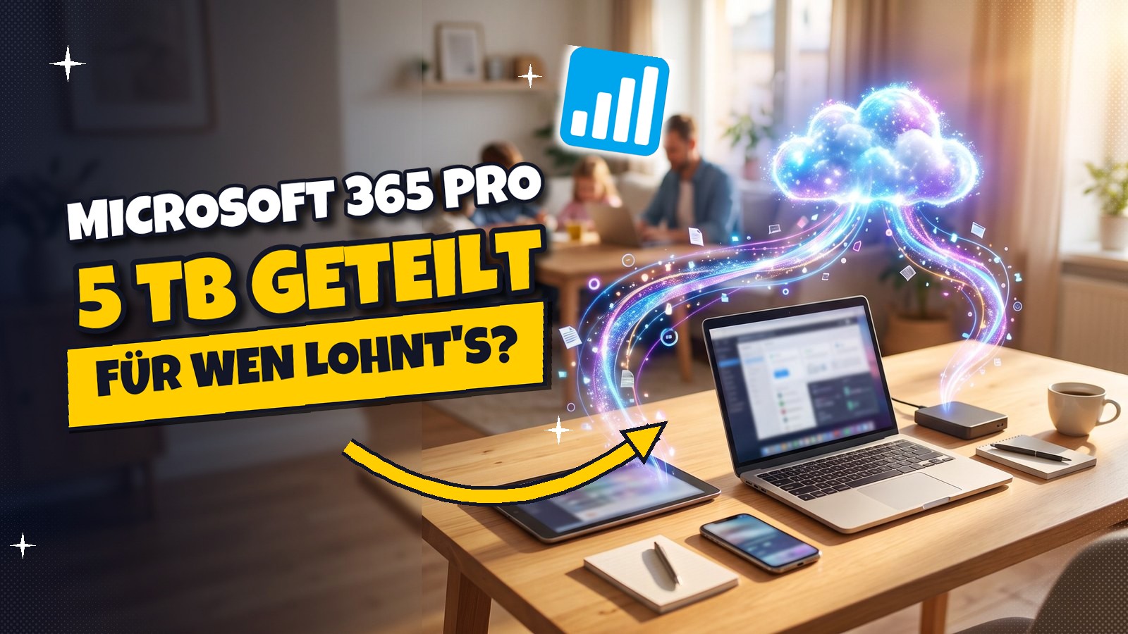 Microsoft 365 Pro: 5 TB geteilt für 110 Euro im Monat