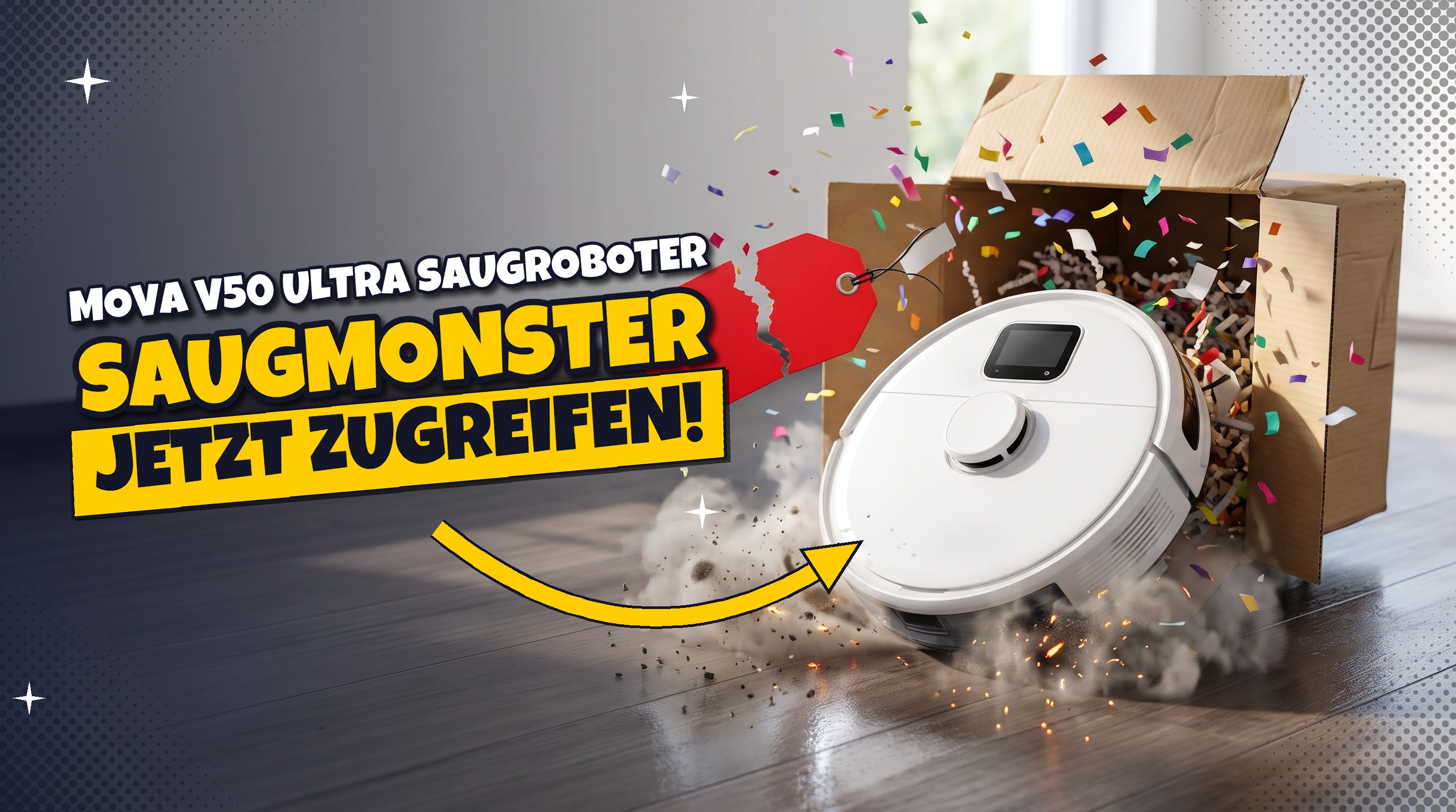 MOVA V50 Ultra: 24.000 Pa Saugkraft zum halben Preis