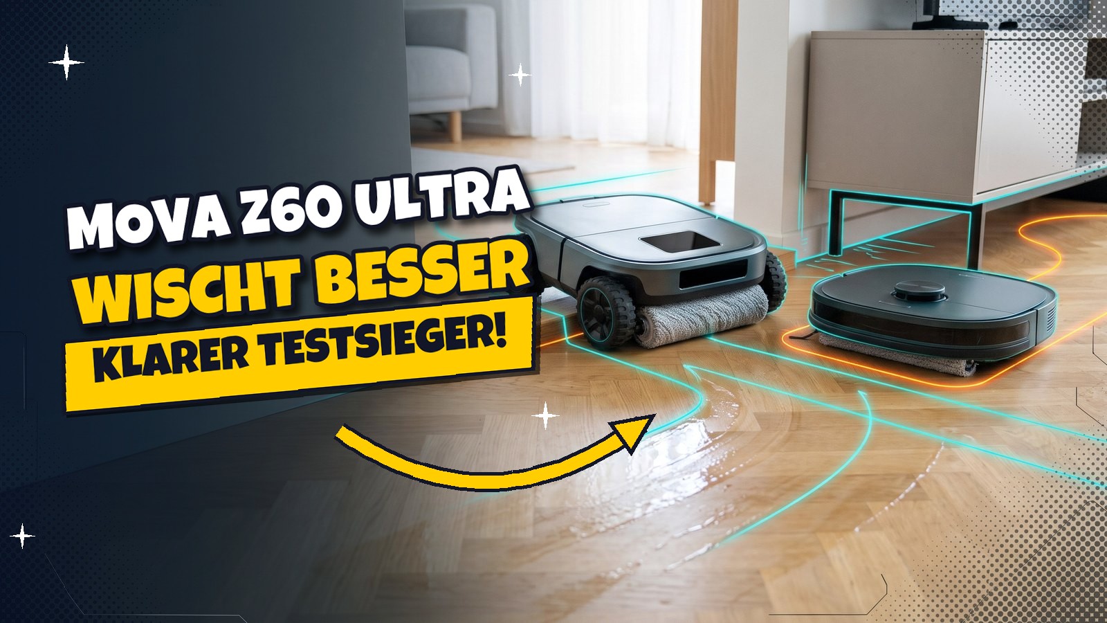 MOVA Z60 Ultra gegen S70: Wischen und Hindernisse entscheiden