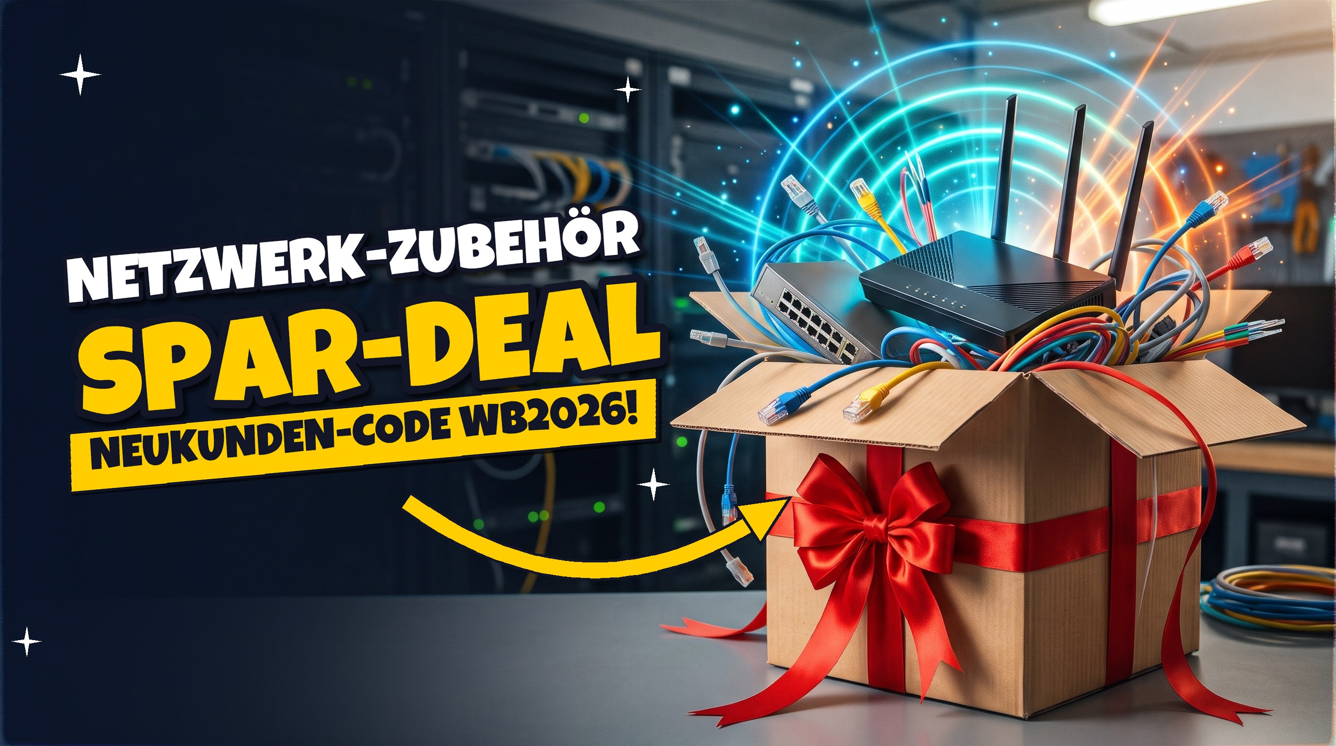 Netzwerk-Zubehör mit 10 % Neukundenrabatt: Code WB2026