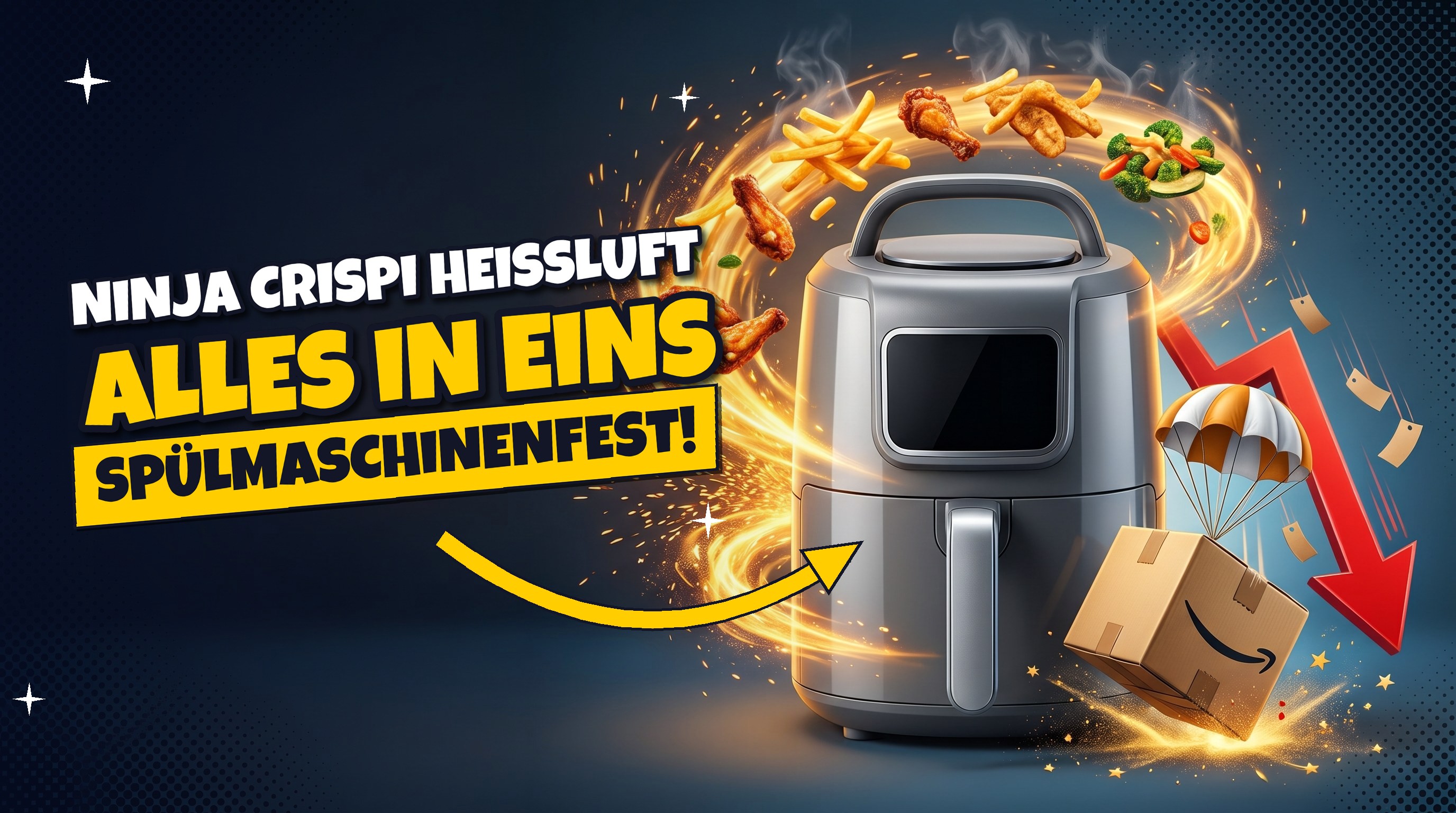 Ninja CRISPi Heißluftfritteuse: 56 % günstiger bei Amazon