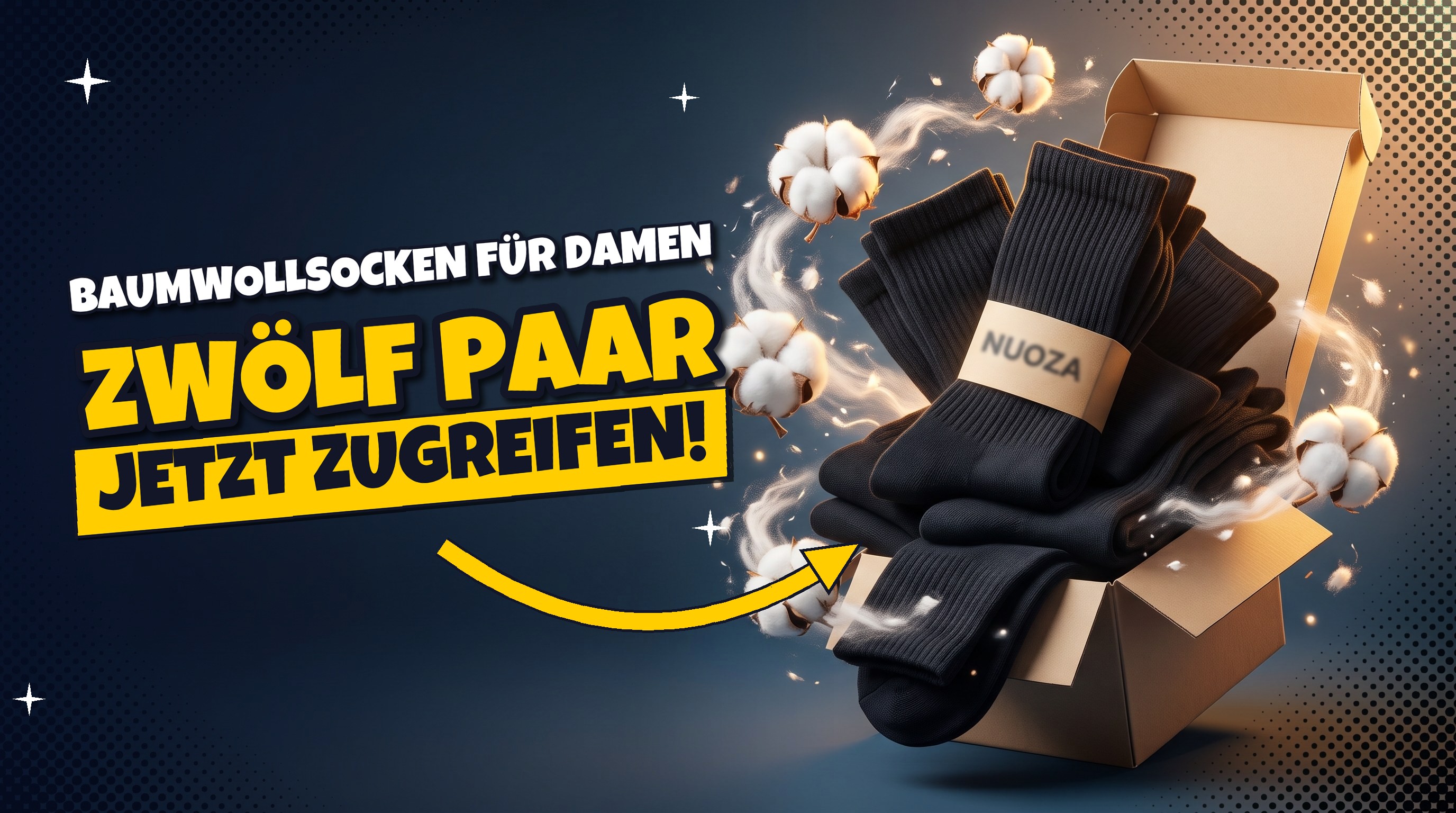12 Paar Baumwollsocken für nur 15 € statt 50 € bei Amazon