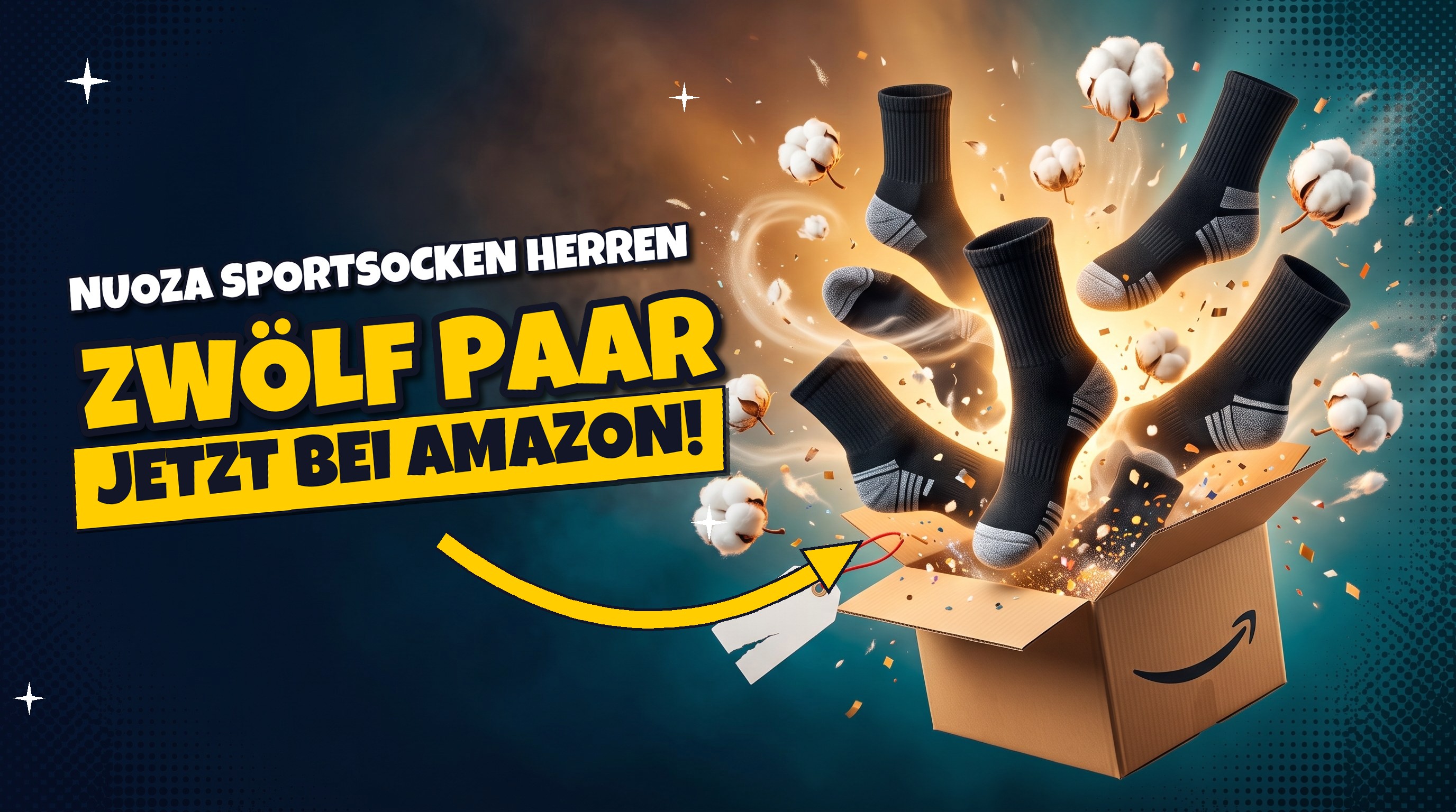 12 Paar Sportsocken für Herren: 15 Euro statt 50 Euro