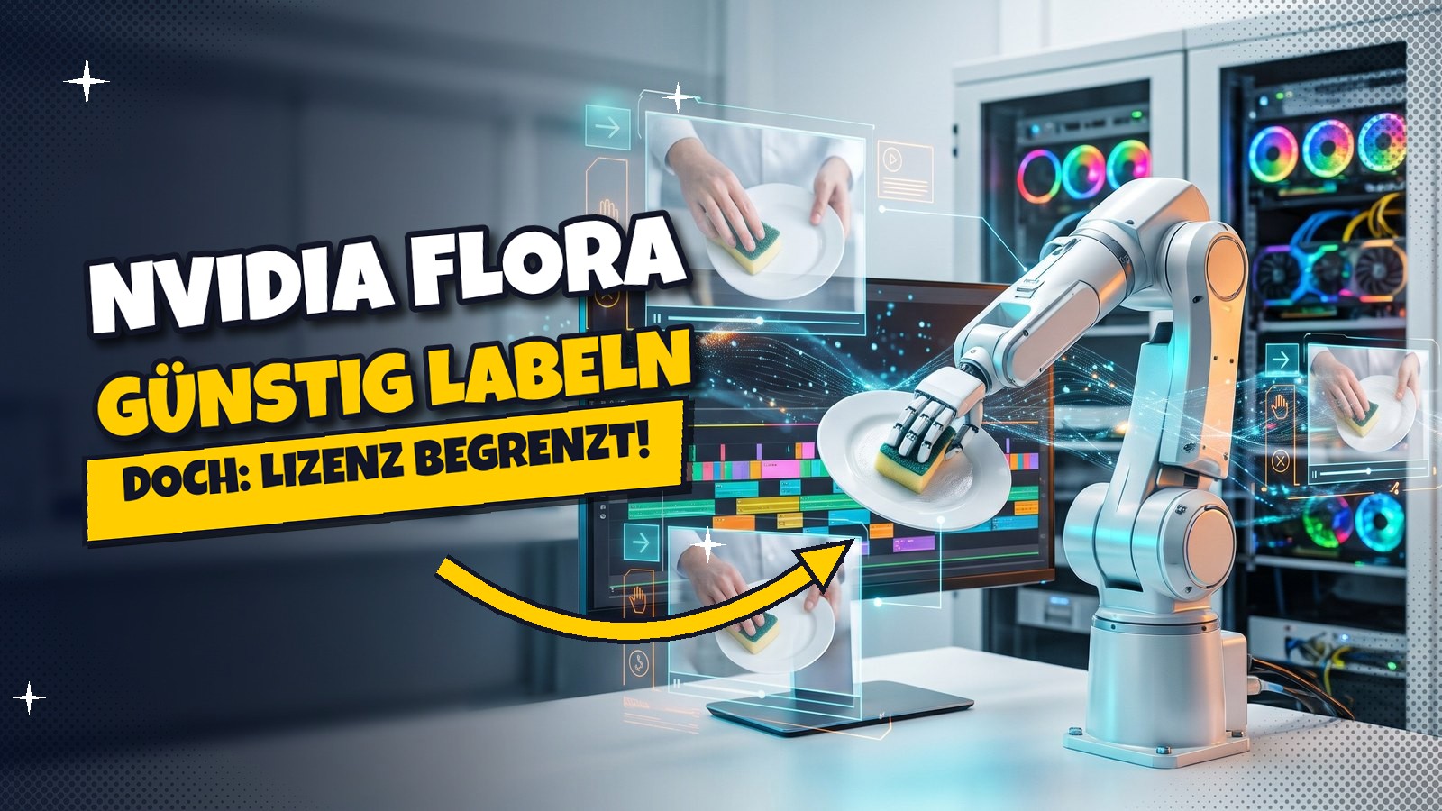Nvidia Flora: Robotervideos für 72 Cent pro Stunde beschriften