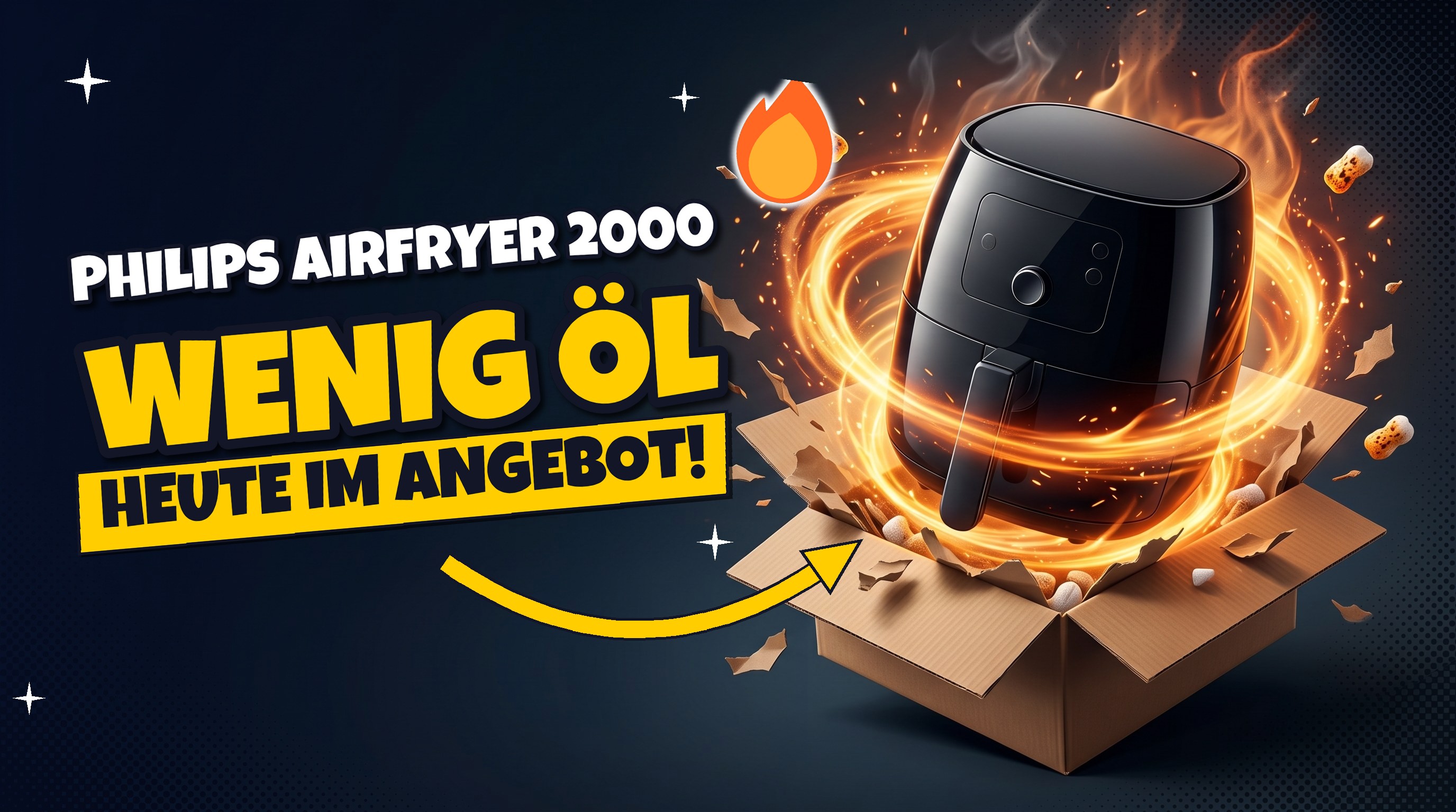 Heißluftfritteuse von Philips für 54,99 Euro bei Amazon