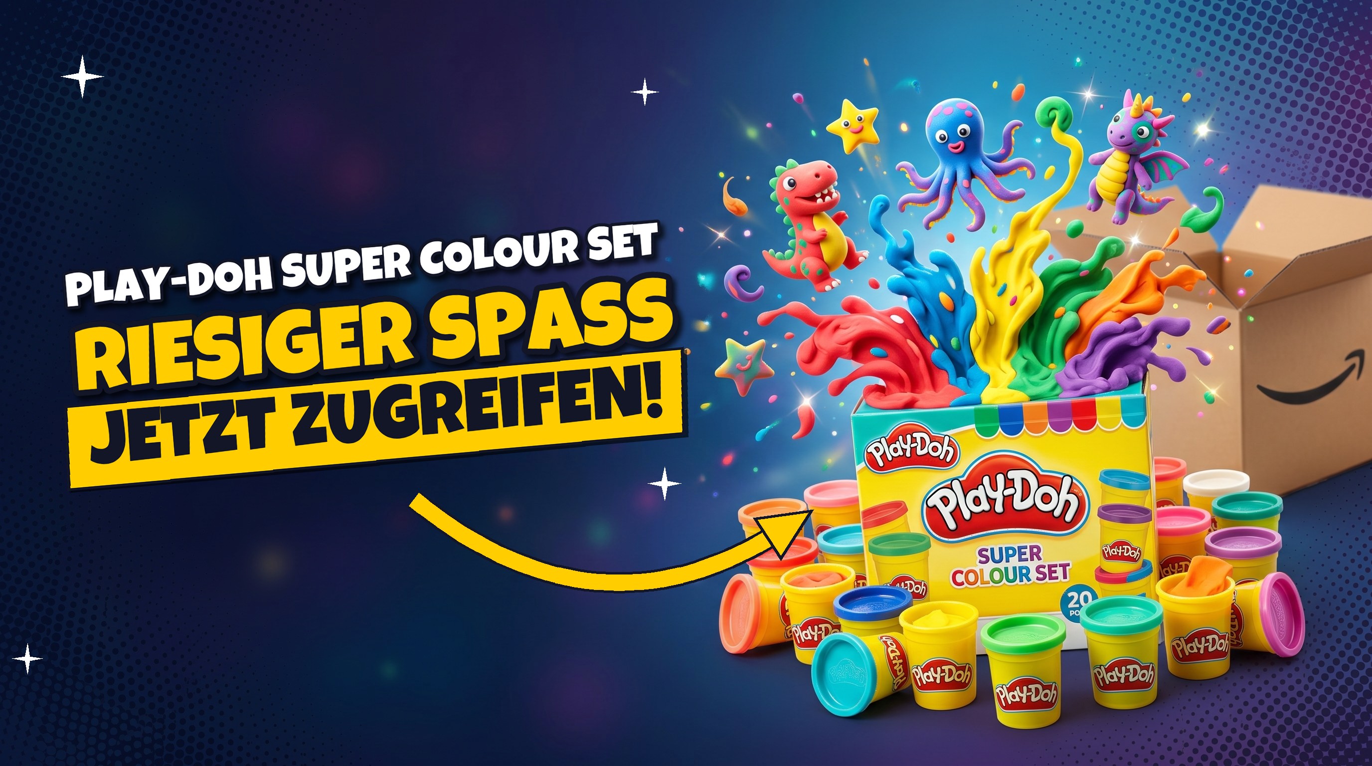 Play-Doh Knetspaß: 20 Dosen für nur 9,99 € bei Amazon