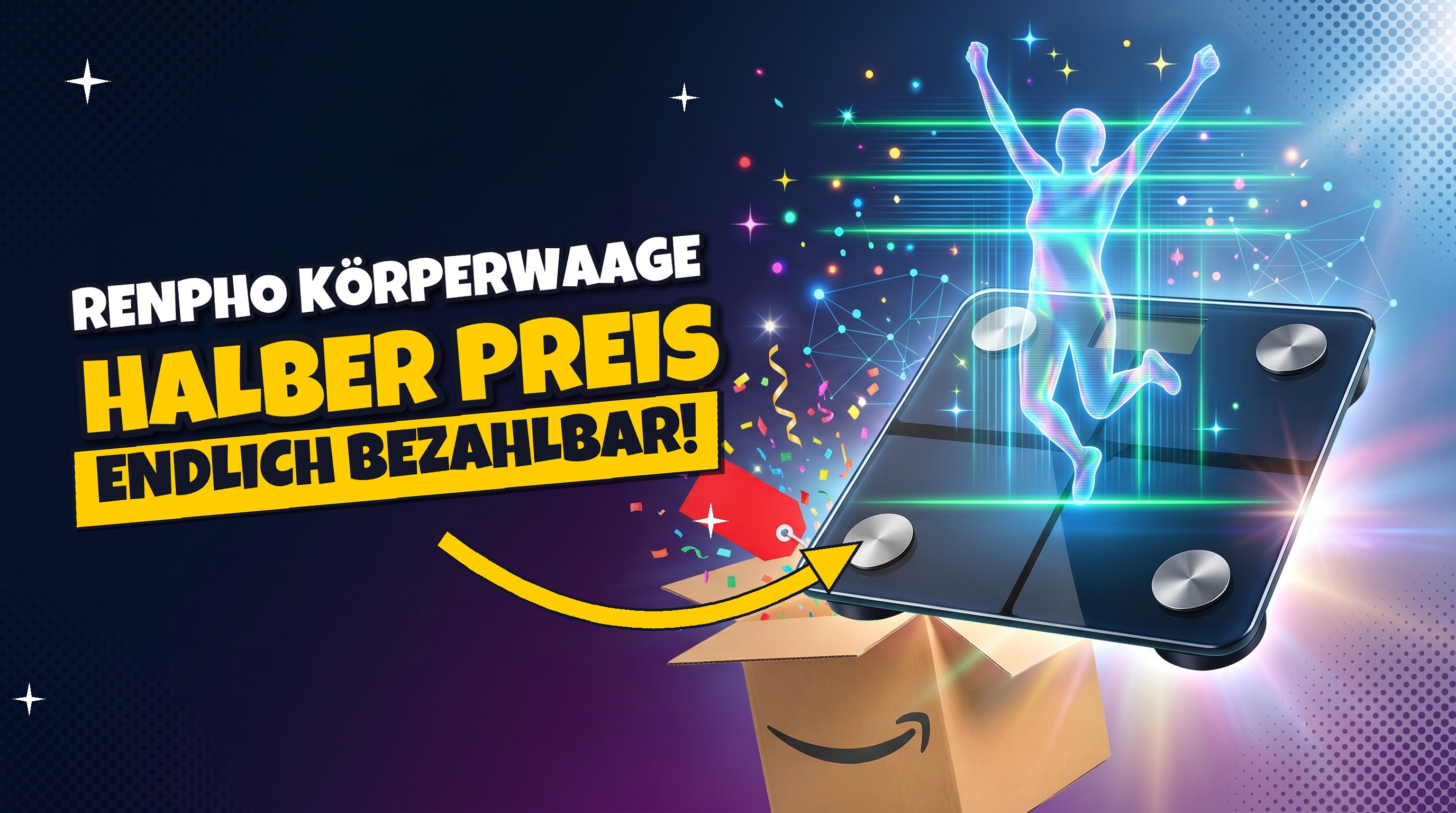 Körperfettwaage von RENPHO: 50 % günstiger, jetzt 19,99 €